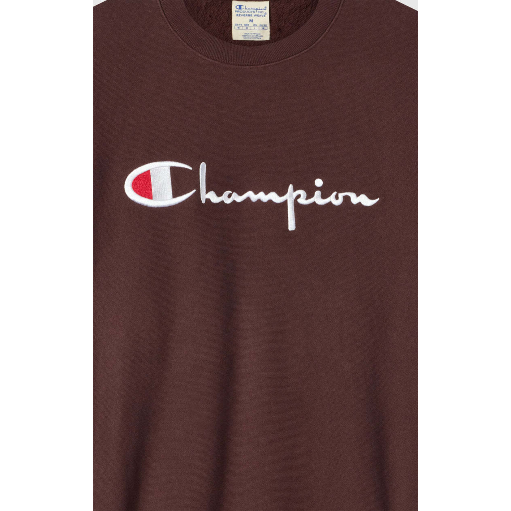 Champion Champion 221338 Crewneck logo sweatshirt chocolate