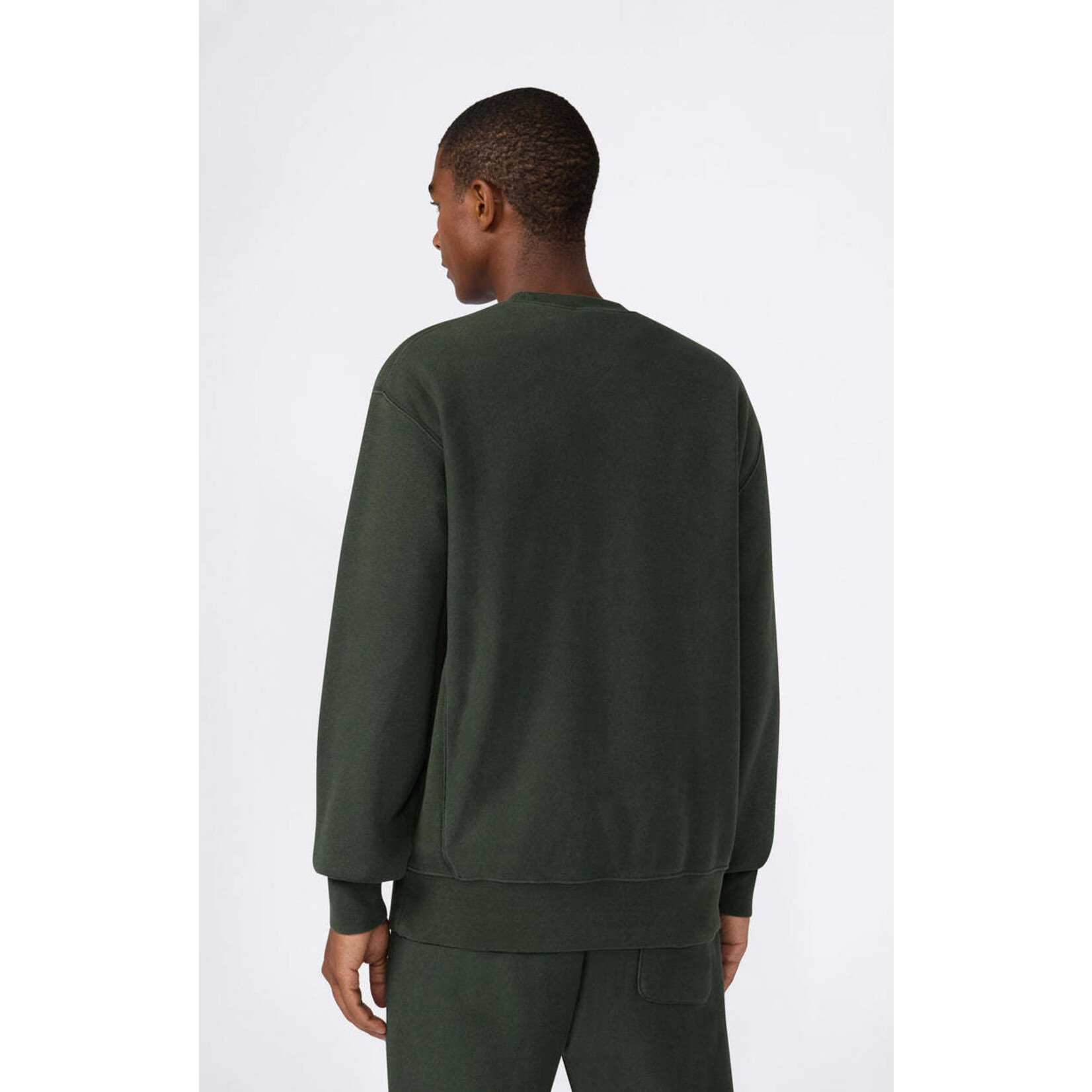 Champion Champion 221338 Crewneck logo sweatshirt dark green