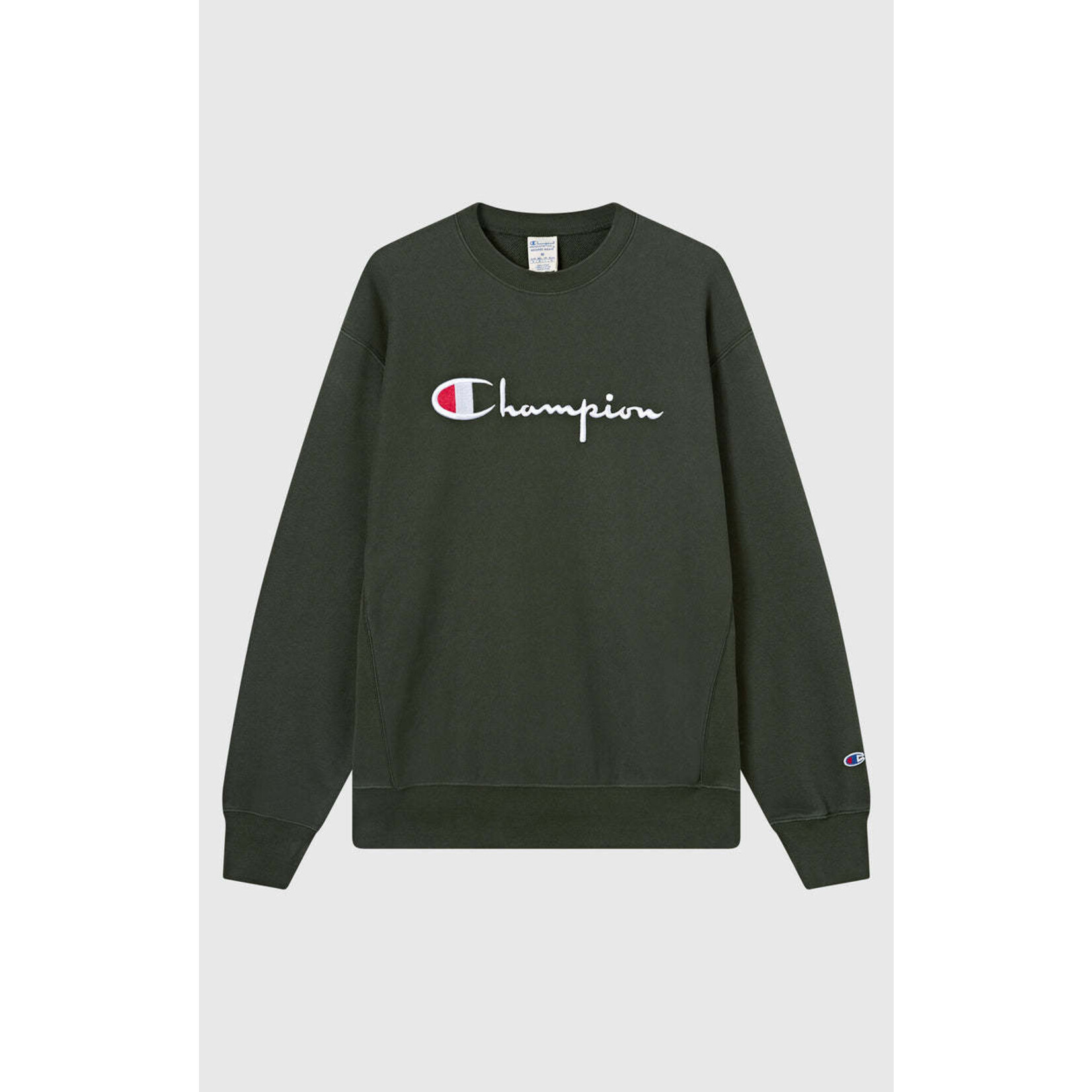 Champion Champion 221338 Crewneck logo sweatshirt dark green