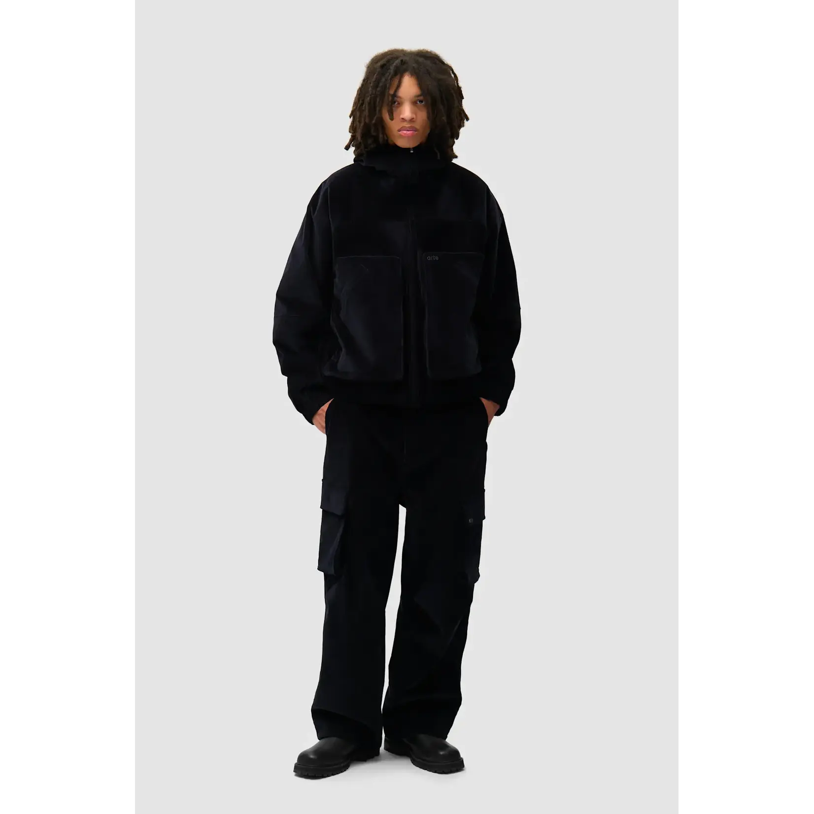 Arte Arte Corduroy Cargo Pants Navy