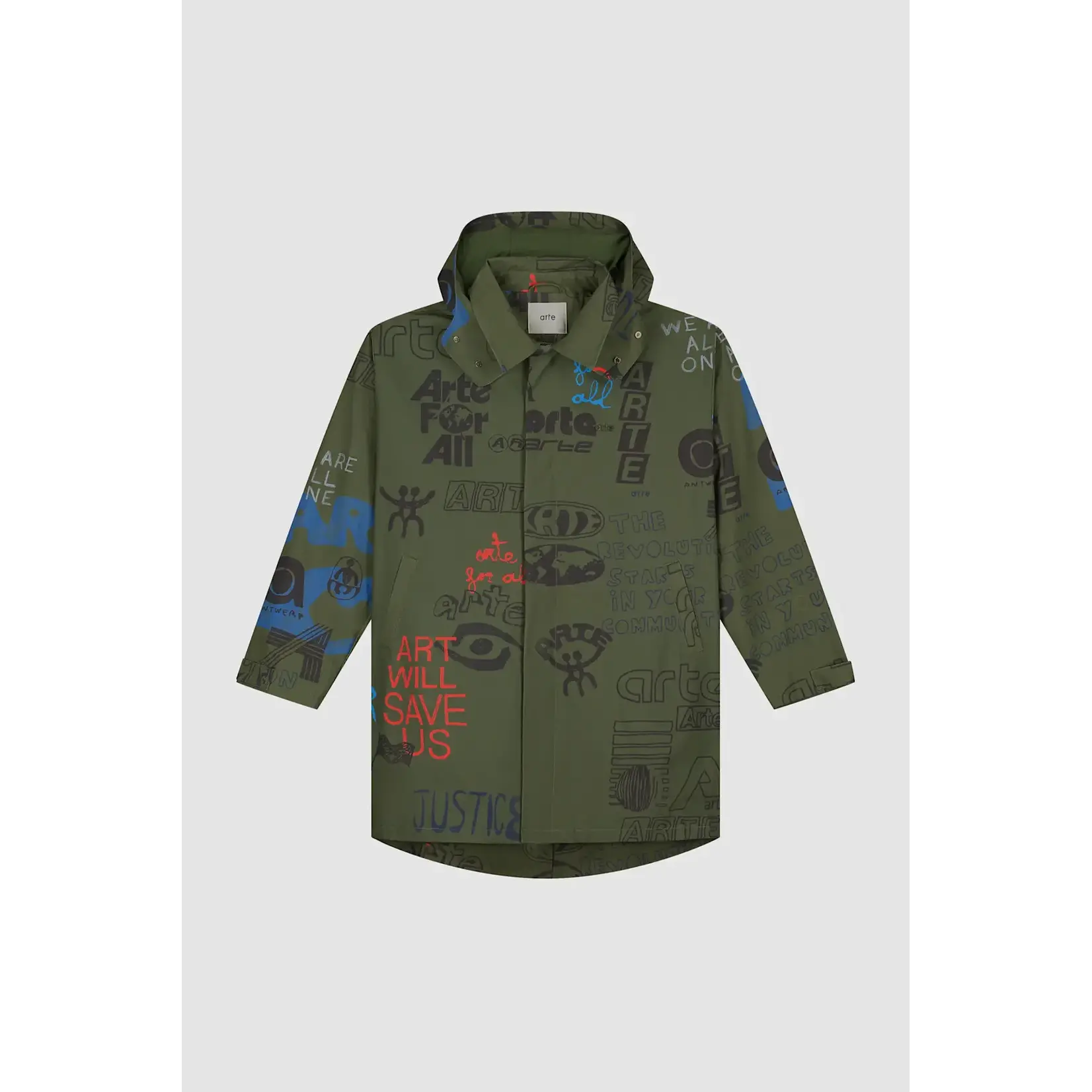 Arte Arte Saves Coat Dark Green