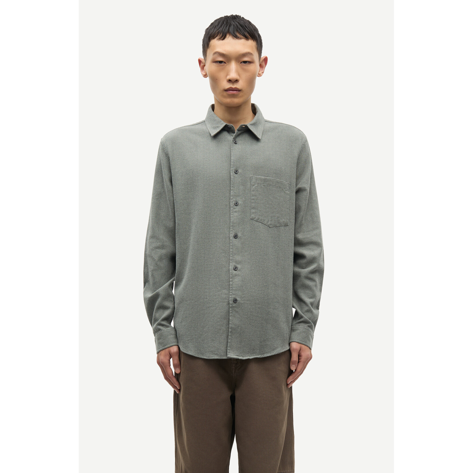 Samsoe & Samsoe Samsoe Samsoe Saliam NP shirt Seagrass mel.