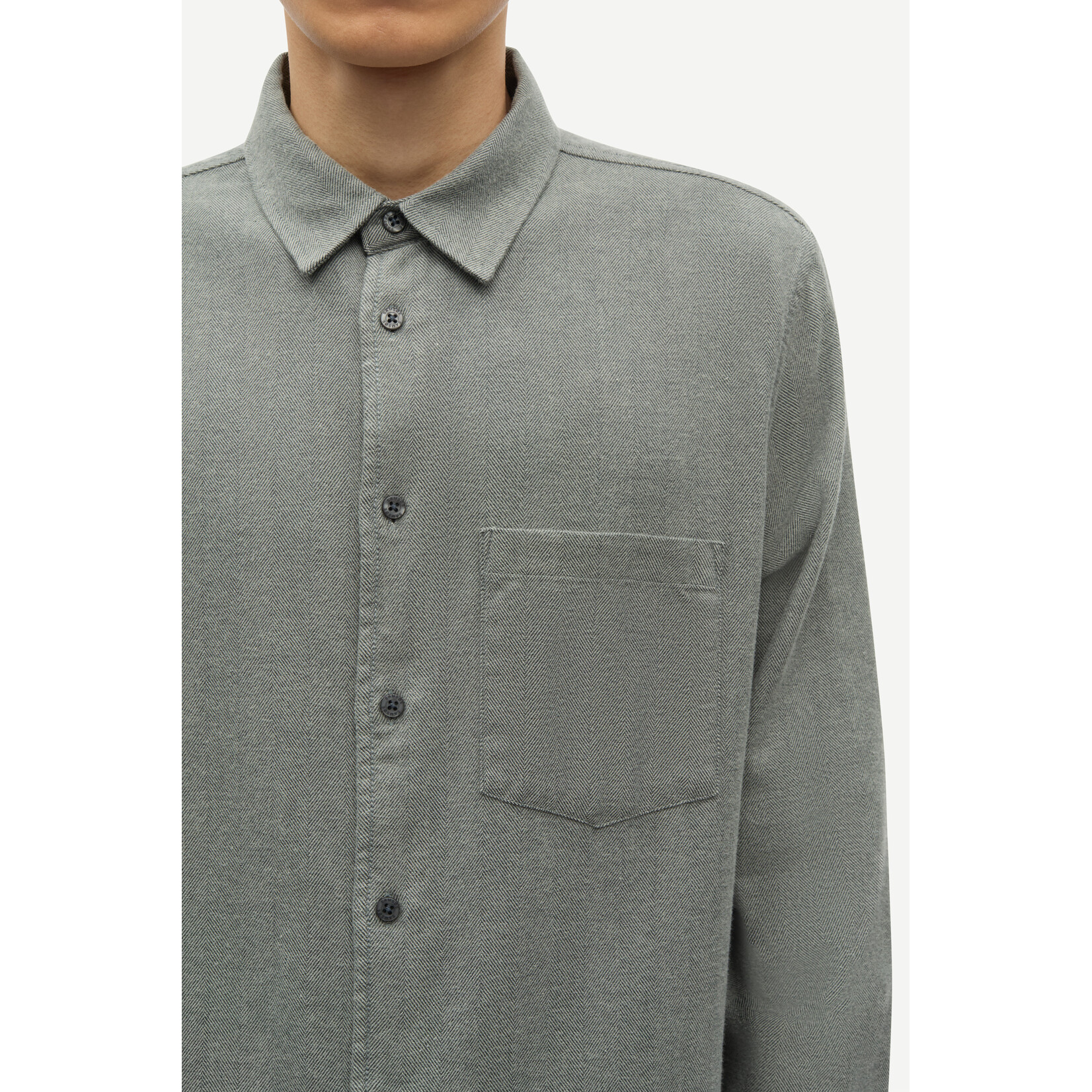 Samsoe & Samsoe Samsoe Samsoe Saliam NP shirt Seagrass mel.