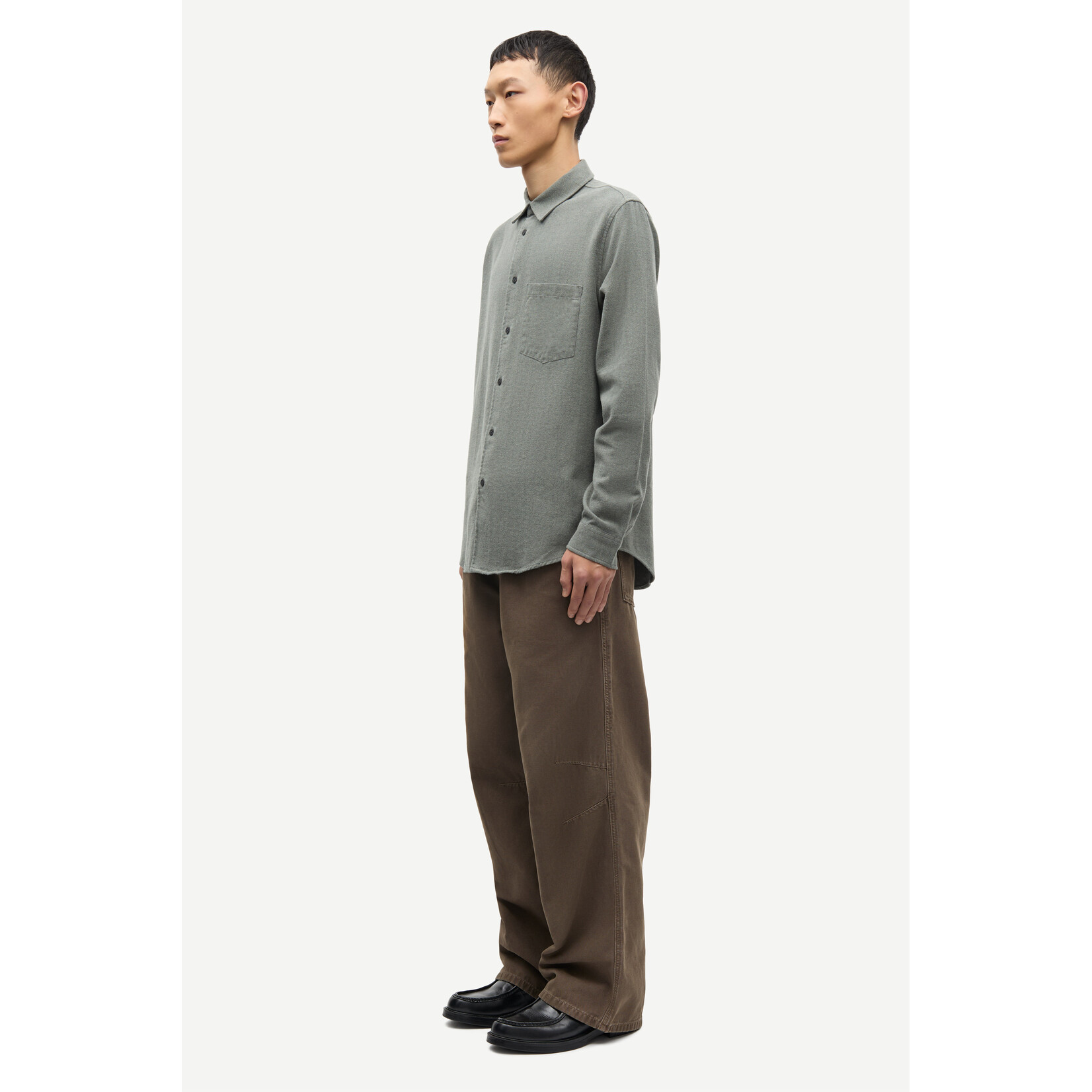 Samsoe & Samsoe Samsoe Samsoe Saliam NP shirt Seagrass mel.