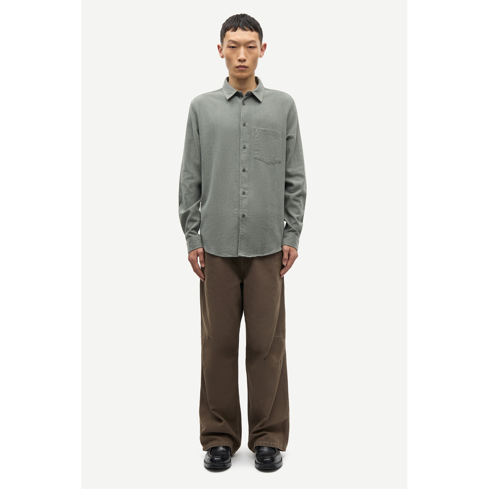Samsoe & Samsoe Samsoe Samsoe Saliam NP shirt Seagrass mel.