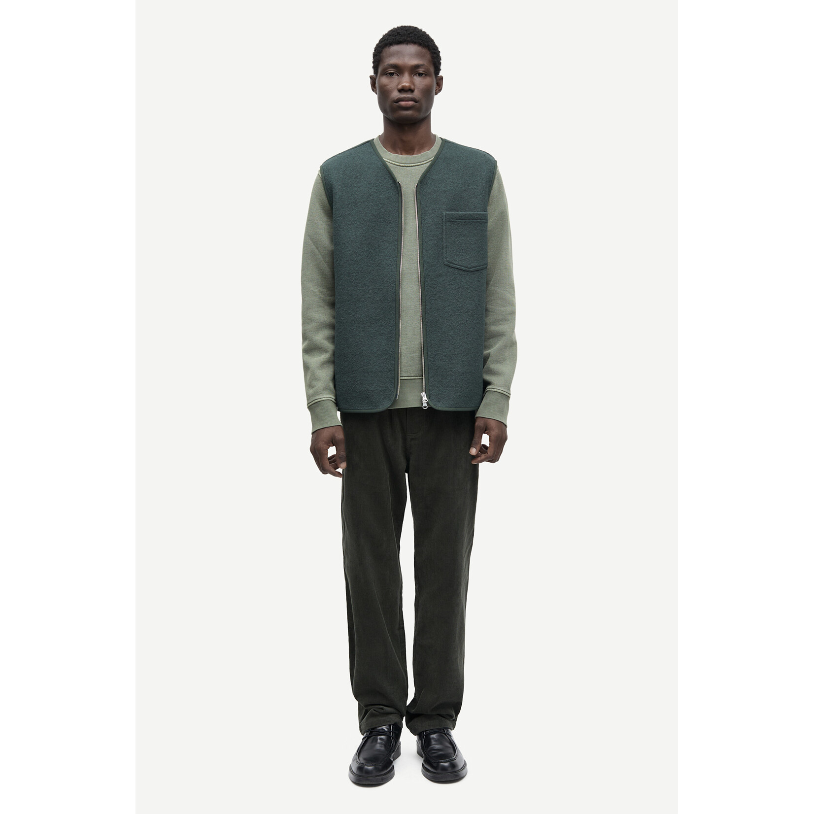 Samsoe & Samsoe Samsoe Samsoe Jabari x trousers Dark evergreen