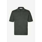 Samsoe & Samsoe Samsoe Samsoe Sarowan knit polo dark evergreen mel.