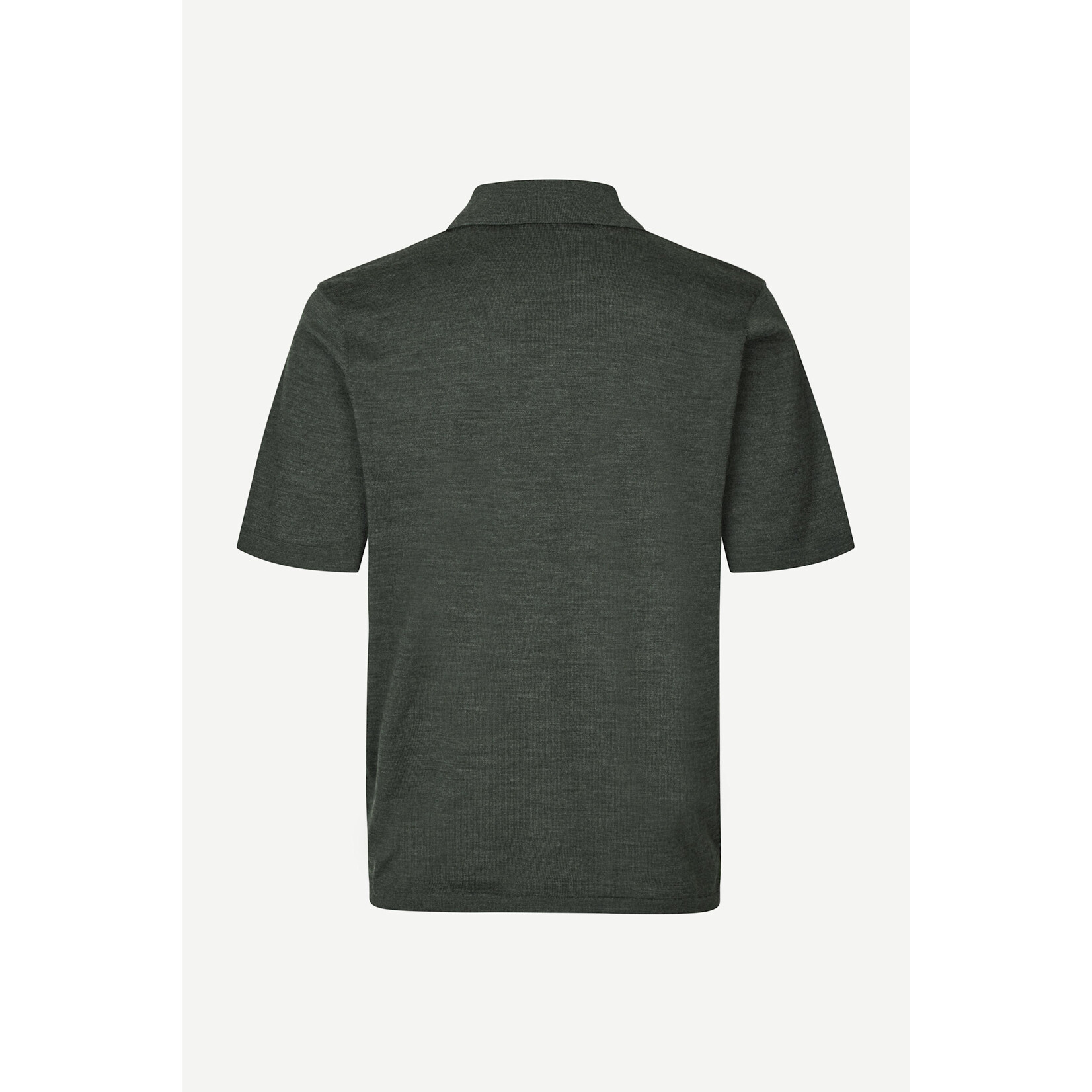 Samsoe & Samsoe Samsoe Samsoe Sarowan knit polo dark evergreen mel.