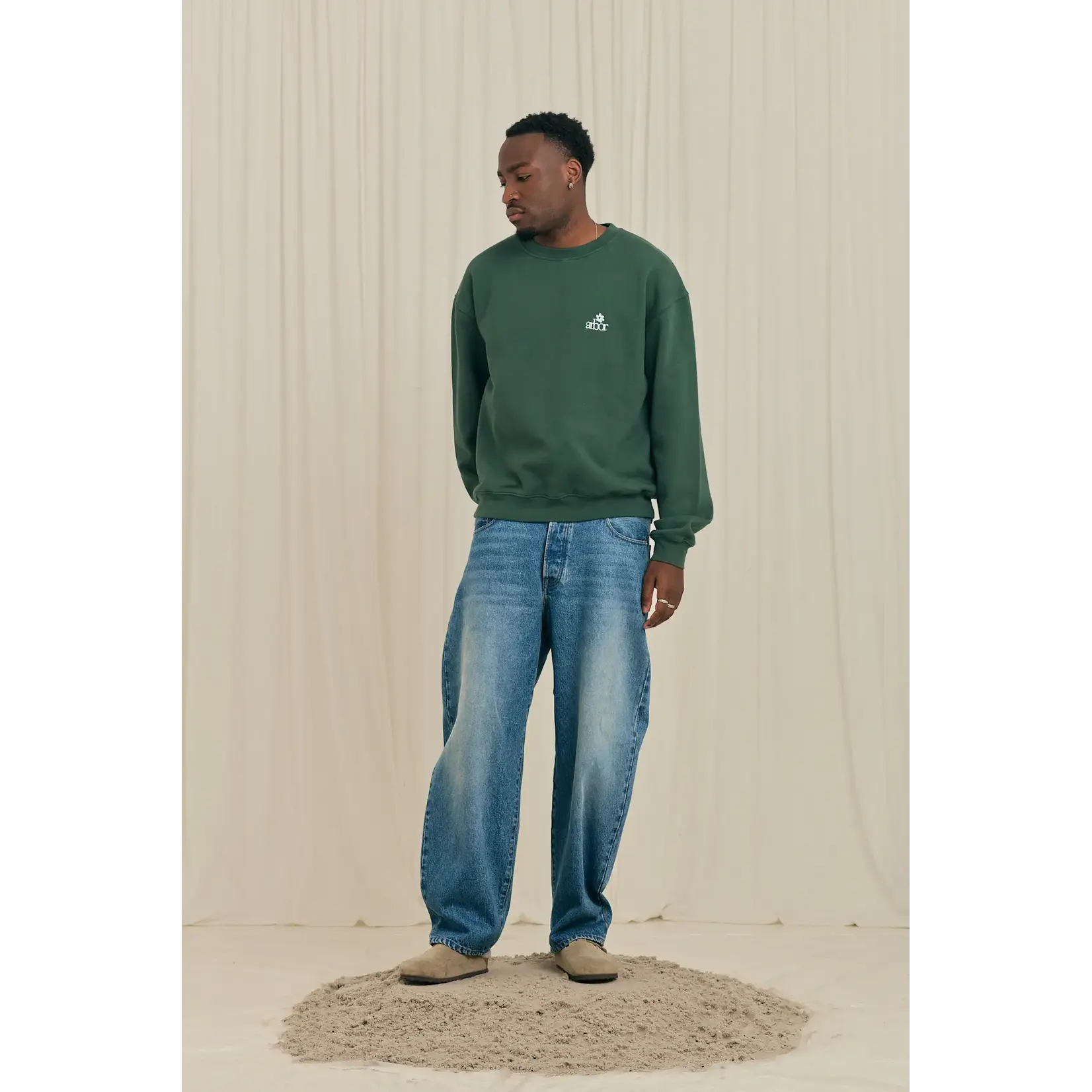 Arbor Antwerp Arbor Antwerp Mini Flower Green crewneck