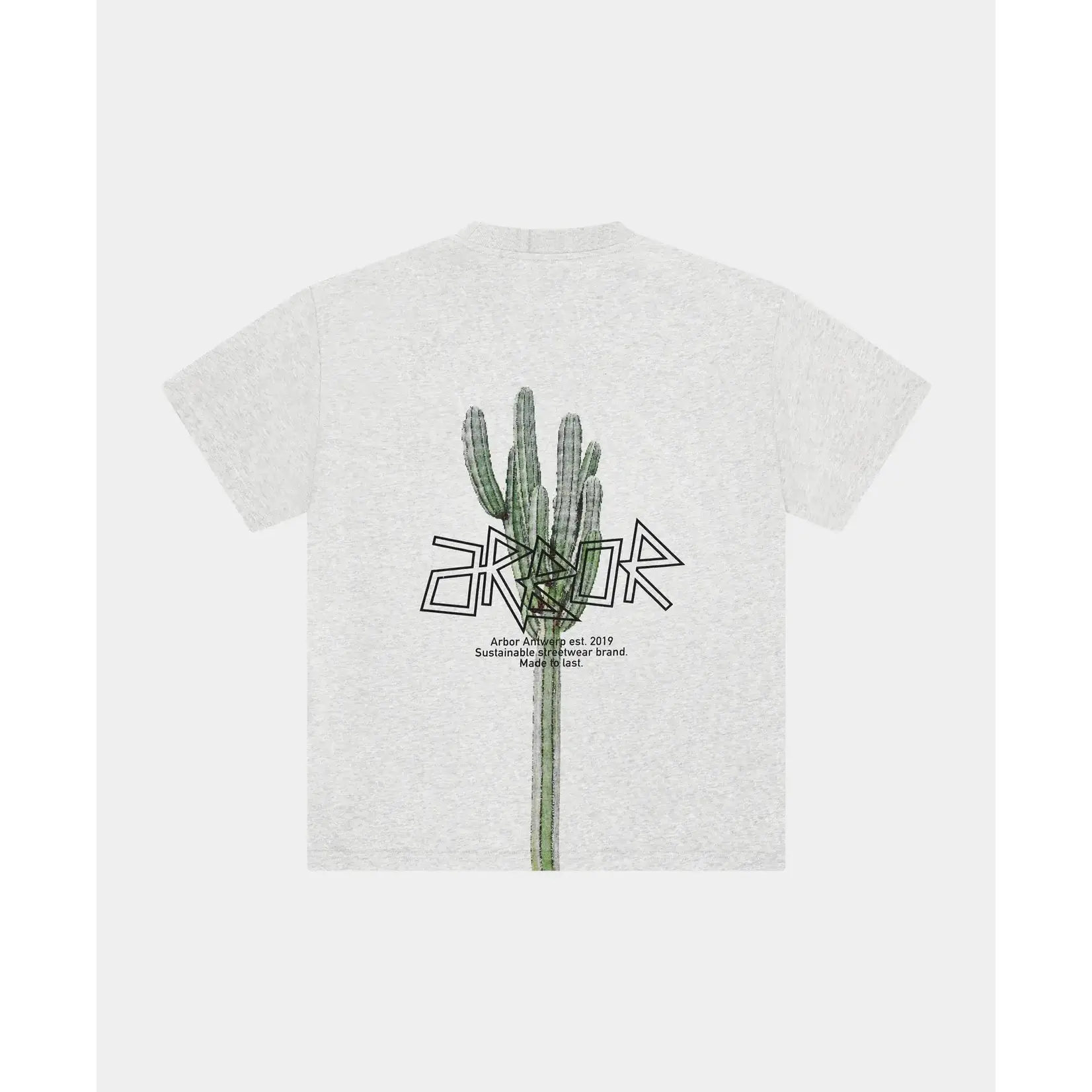 Arbor Antwerp Arbor Antwerp Pixle cactus T-shirt melange