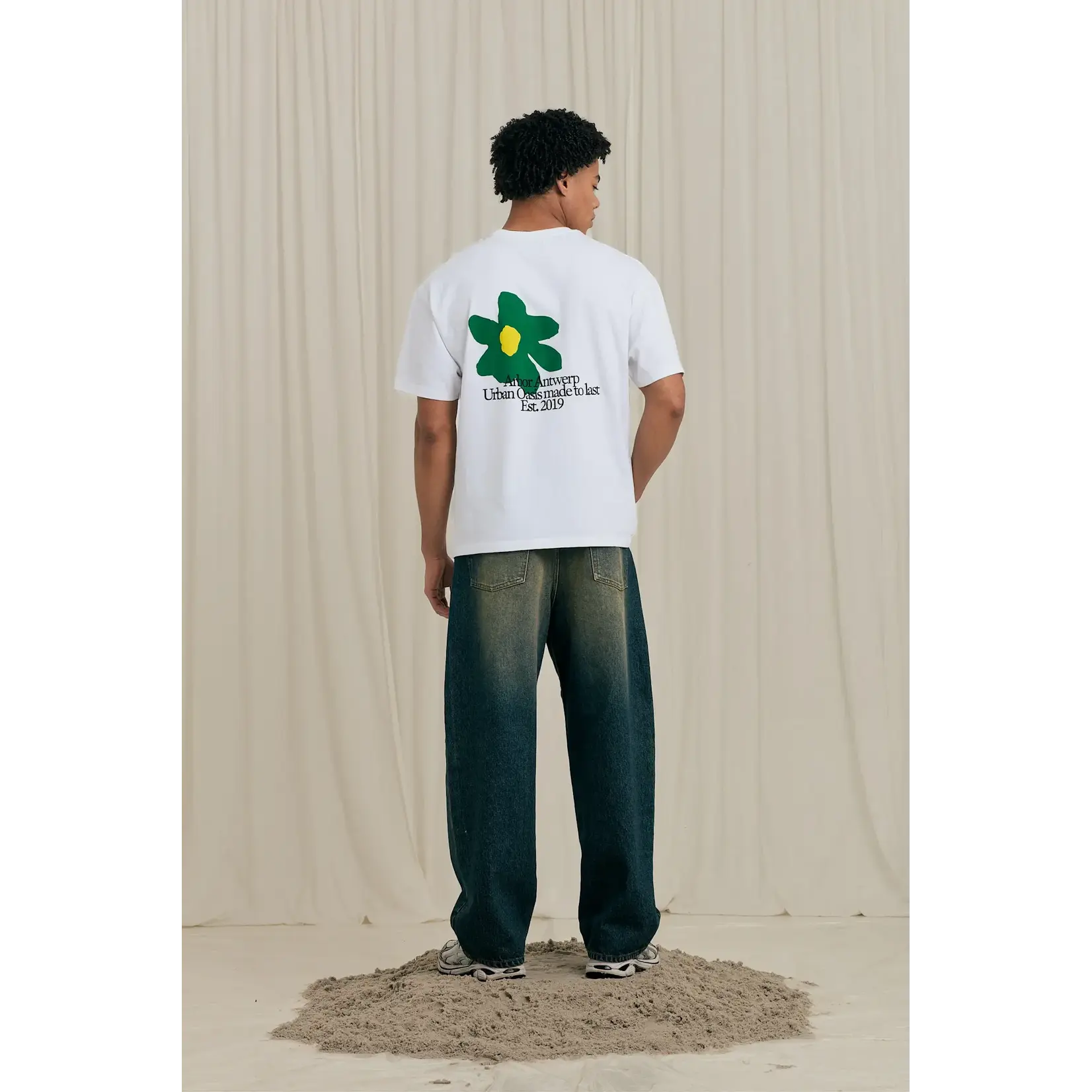 Arbor Antwerp Arbor Antwerp Flower Oasis T-shirt green