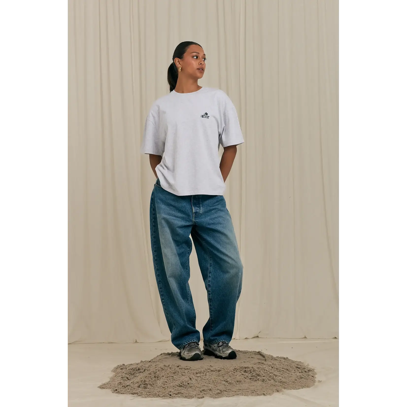 Arbor Antwerp Arbor Antwerp T-shirt Mini Flower melange