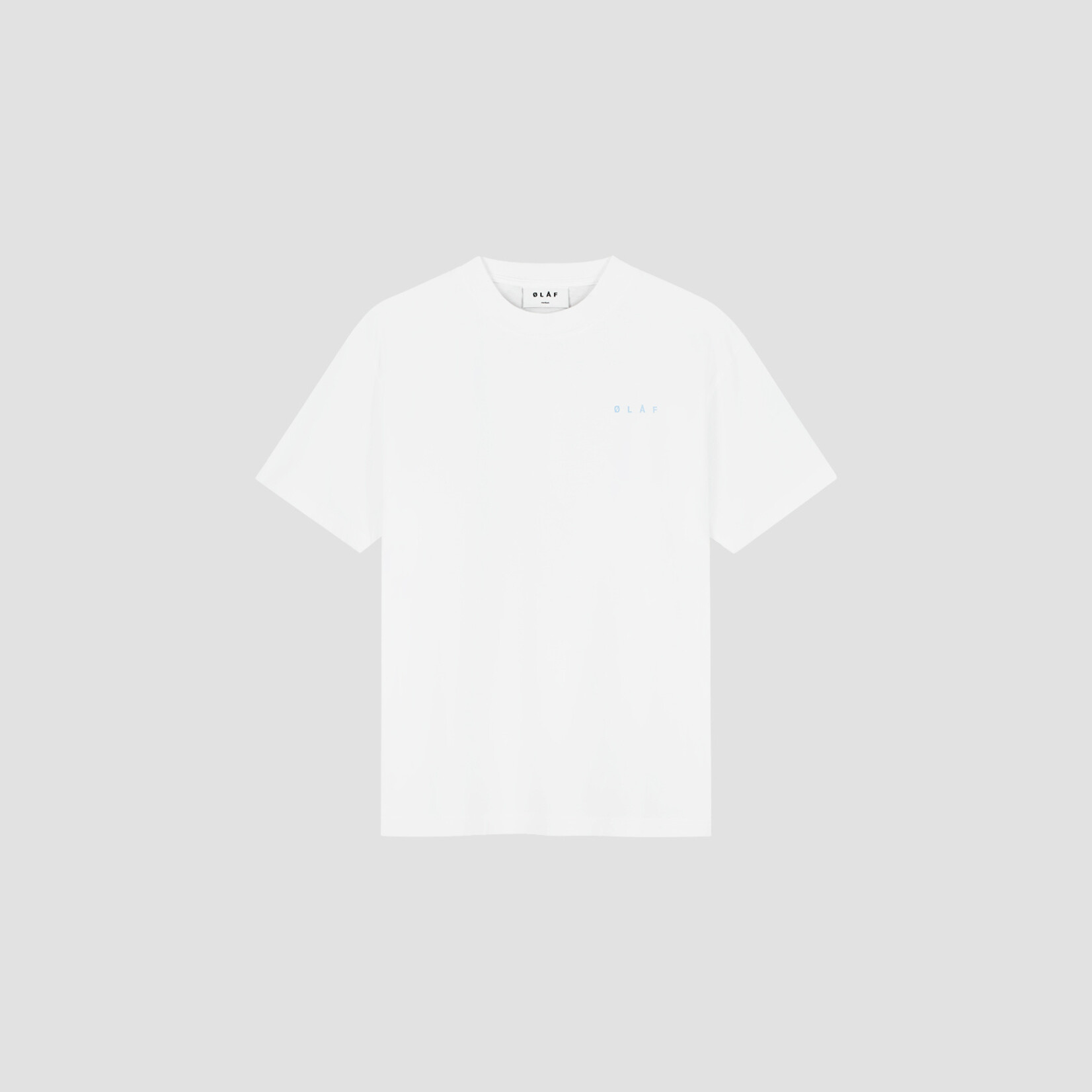 Olaf Hussein Olaf Brushstroke Face Tee Optical White