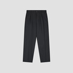 Olaf Hussein Olaf Regular Wool Blend Pleated Pant Charcoal
