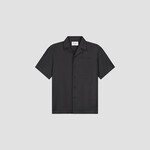 Olaf Hussein Olaf Linen Blend SS Shirt Charcoal