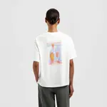 Olaf Hussein Olaf Brushstroke Graphic Boxy Tee Optical White
