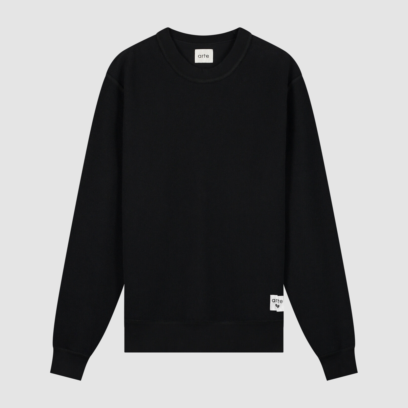 Arte Arte Reversible Label Crewneck Black