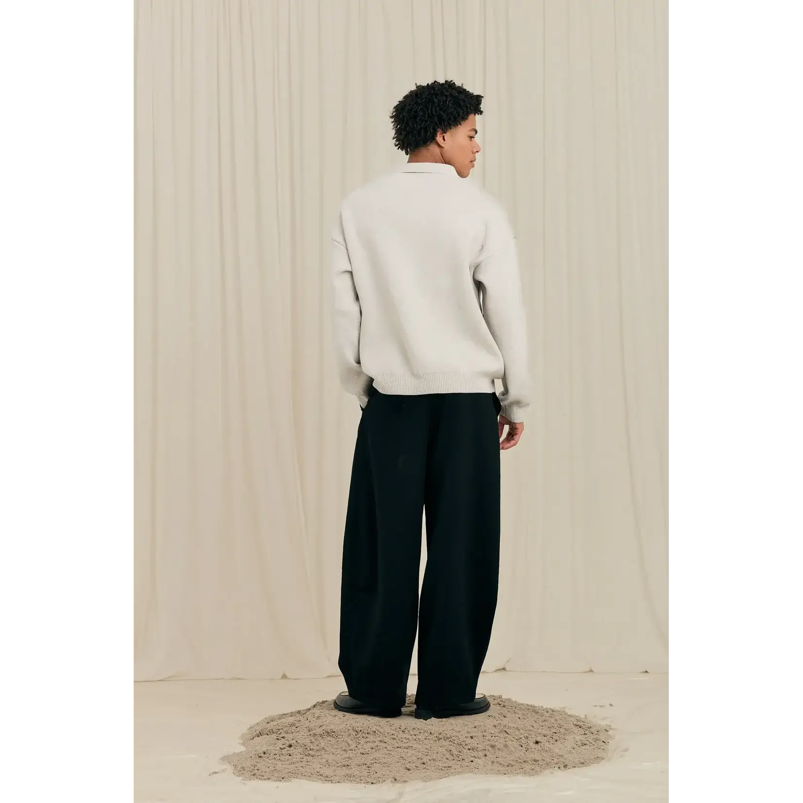 Arbor Antwerp Arbor Beige Zipper Polo Knit