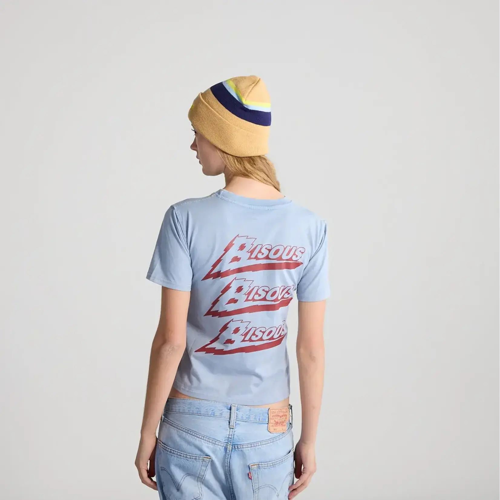Bisous Bisous Tshirt Kids Zenith Light Blue