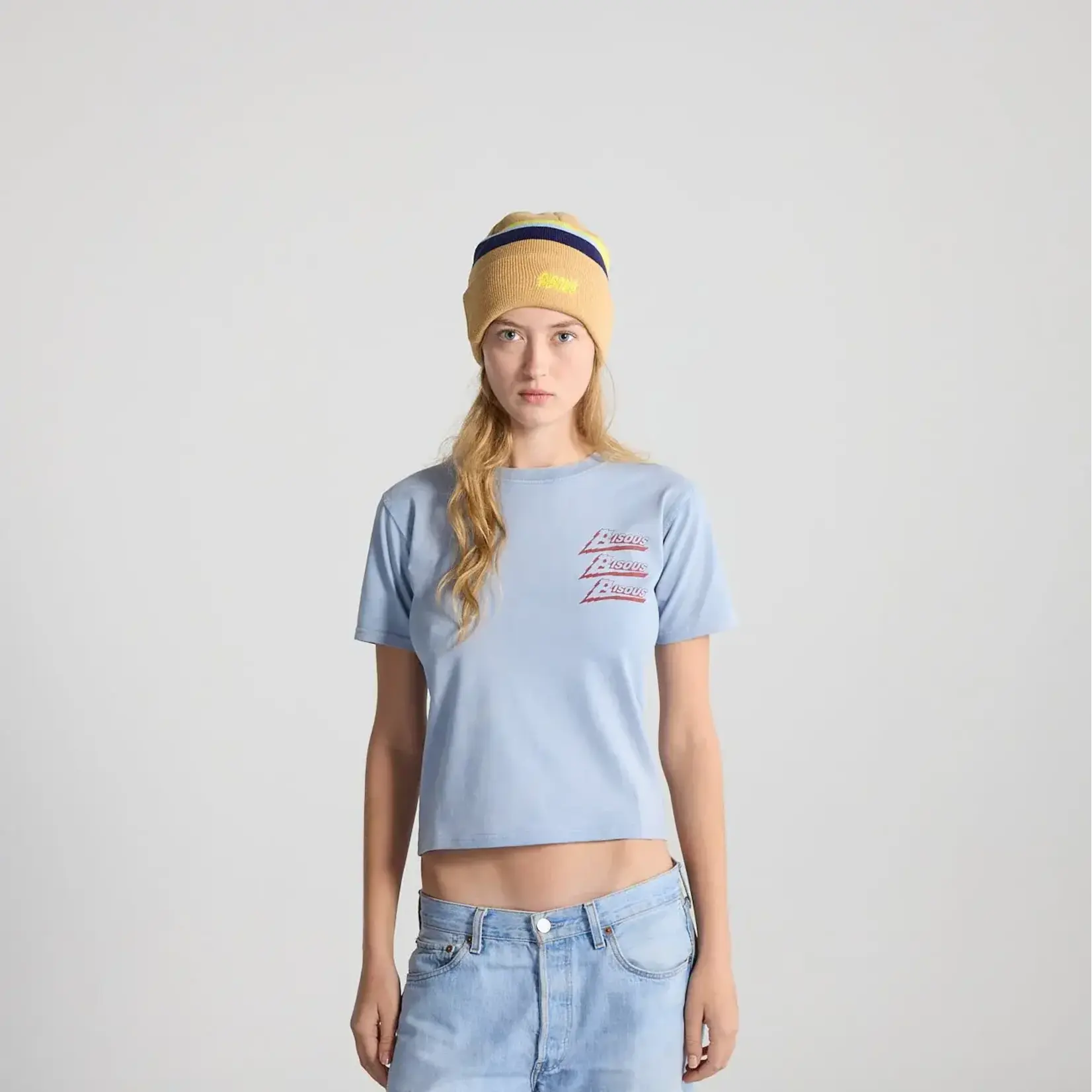 Bisous Bisous Tshirt Kids Zenith Light Blue