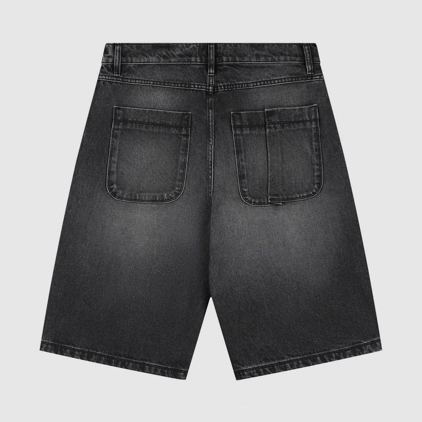 Arte Arte Round Pocket Denim Short Fade Black