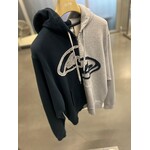 Arte Arte Split Patch Zip Hoodie Grey/Navy