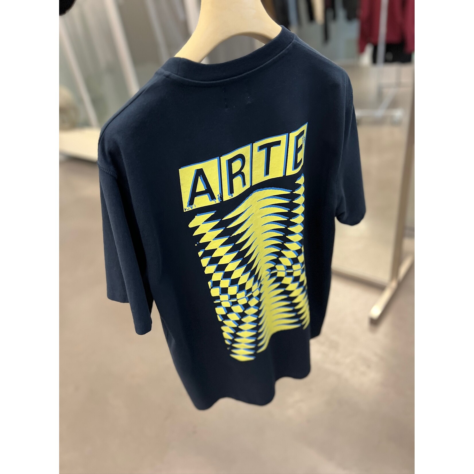 Arte Arte Abstract Back Print T-shirt Navy