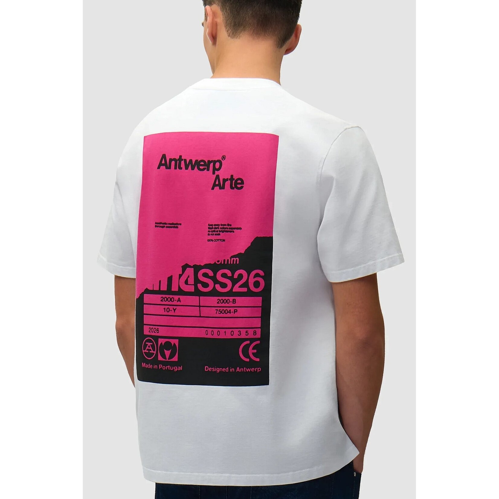 Arte Arte Back Poster T-shirt White