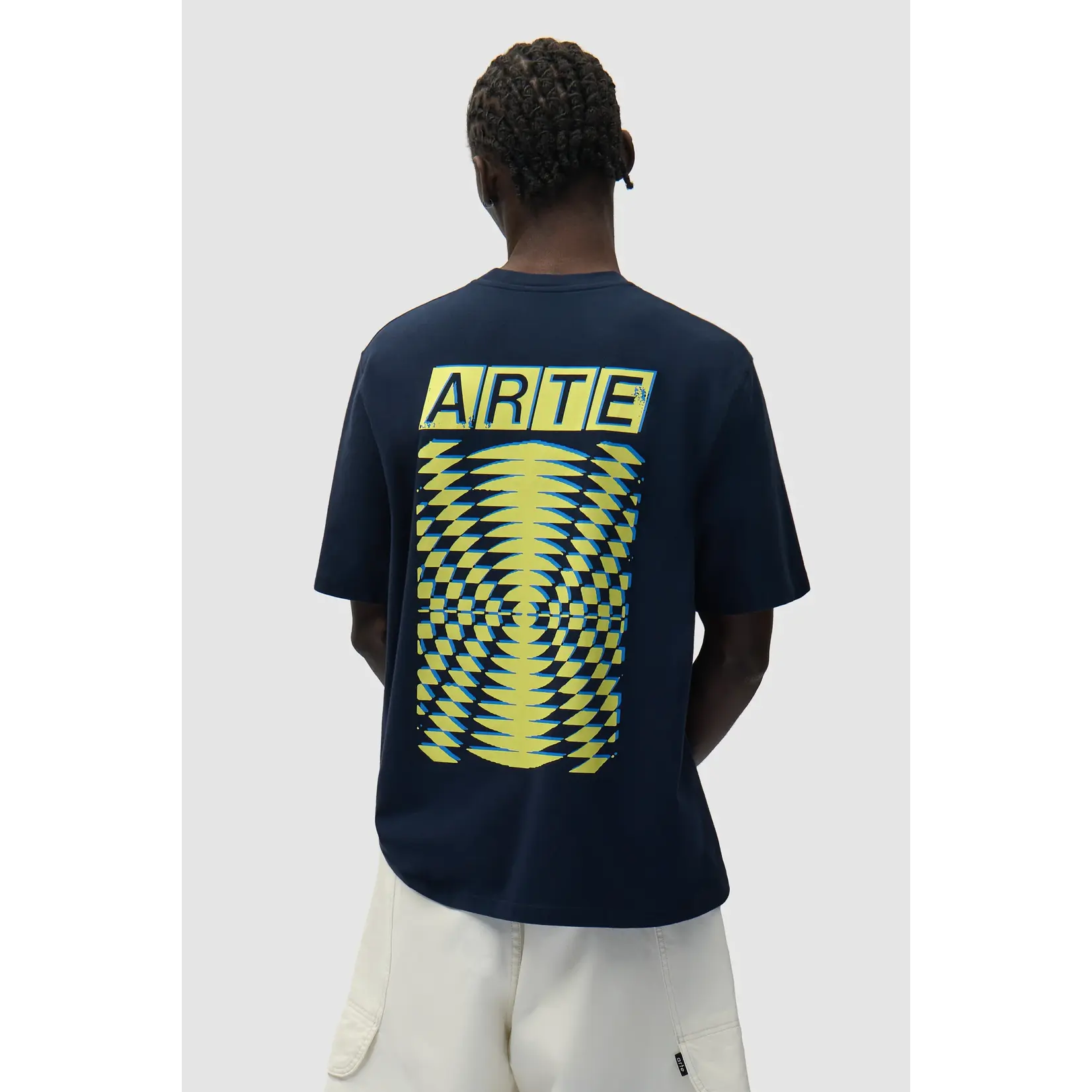 Arte Arte Abstract Back Print T-shirt Navy