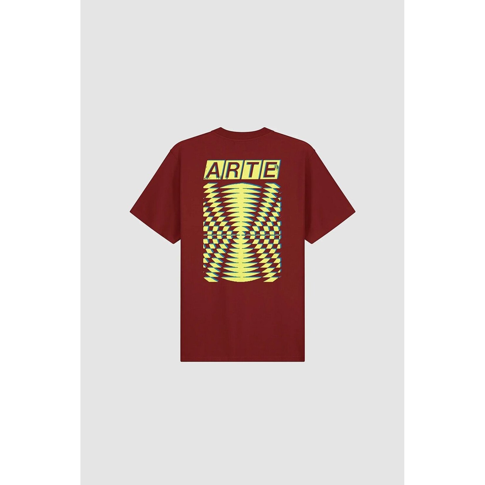 Arte Arte Abstract Back Print T-shirt Bordeaux