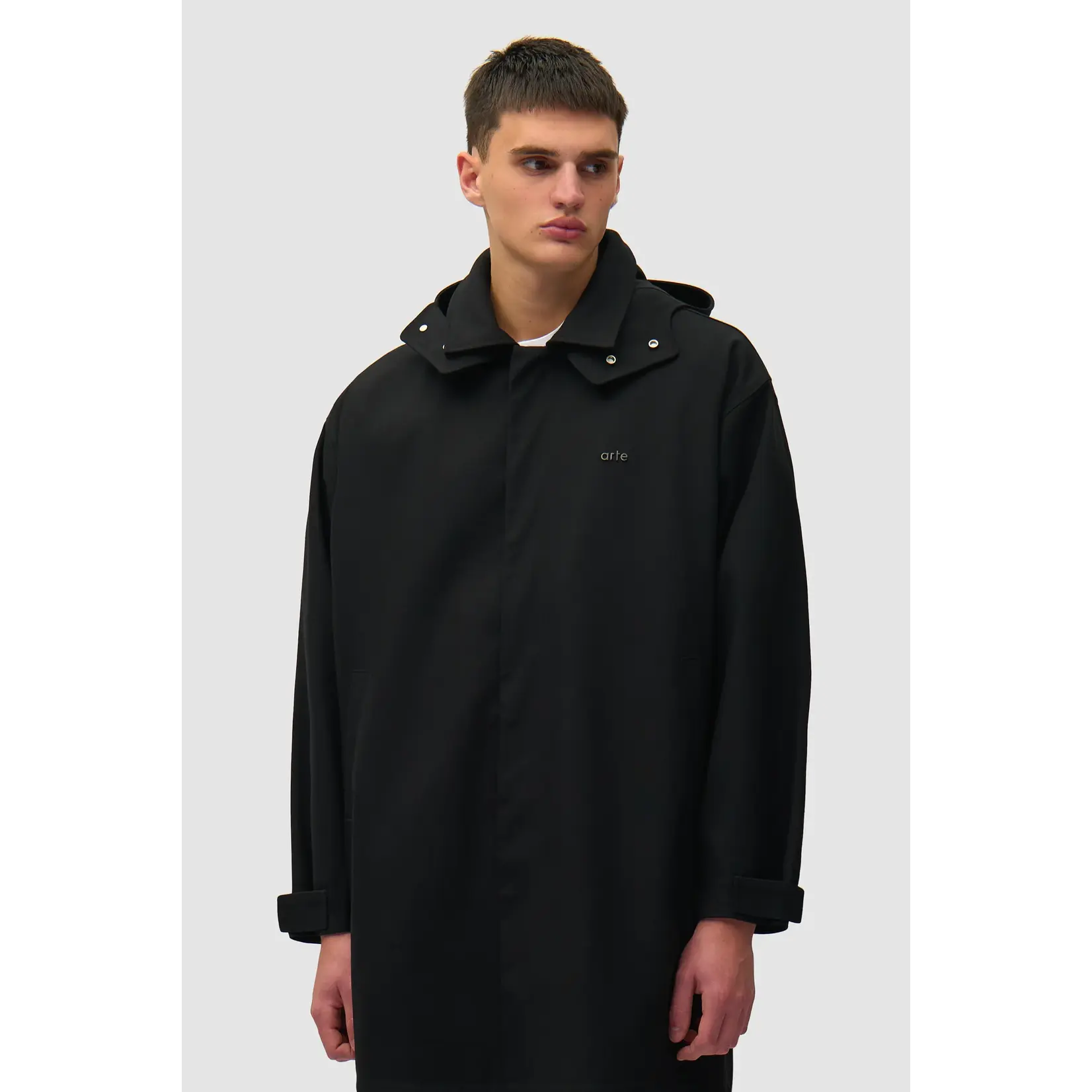 Arte Arte Linen Coat Black