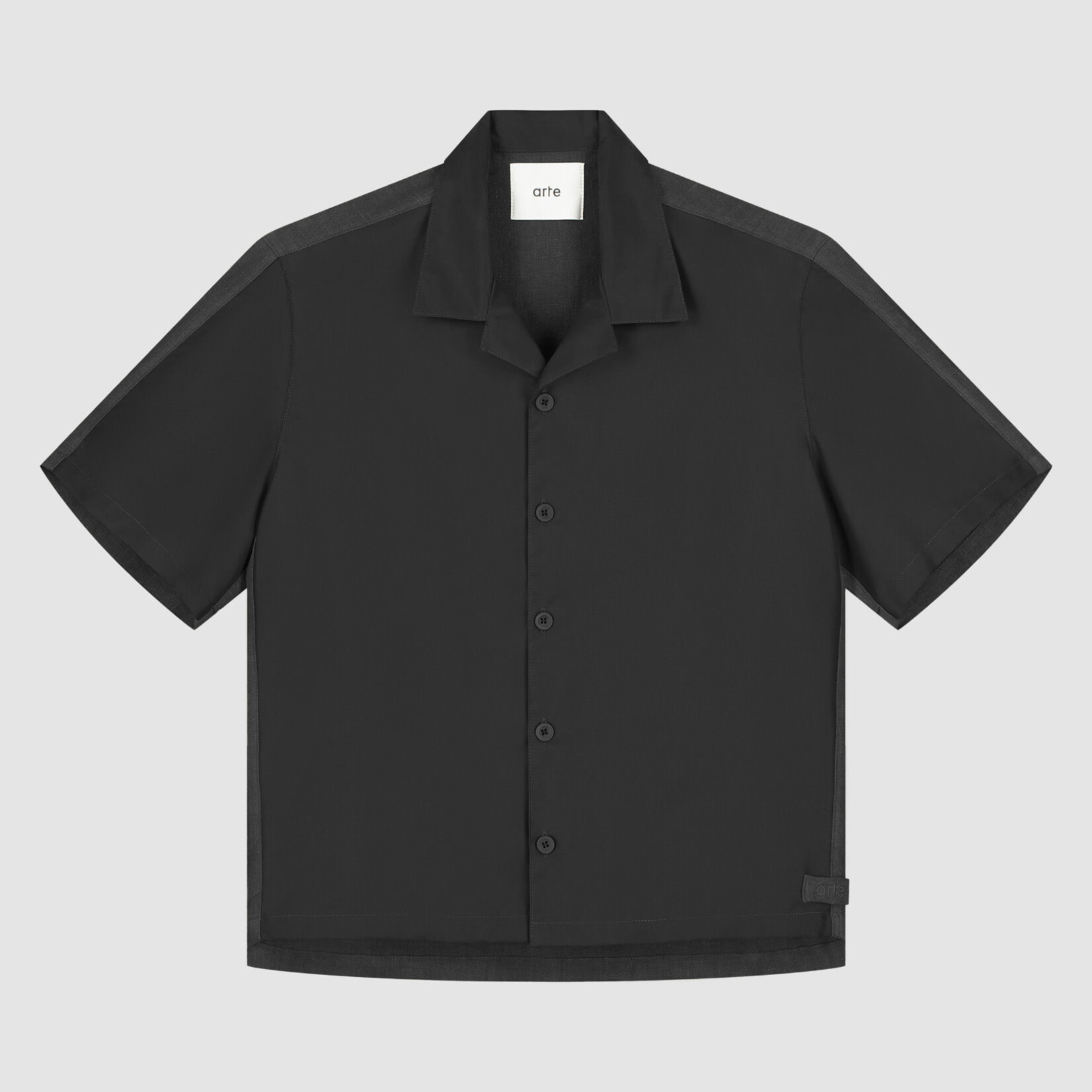 Arte Arte Nylon Linnen Shirt Black
