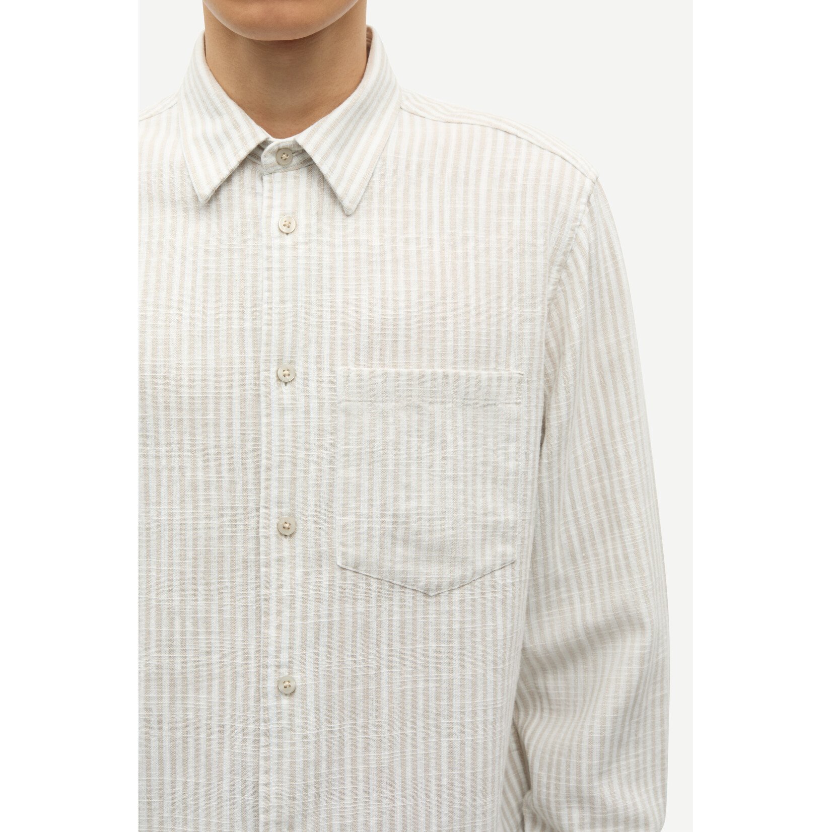 Samsoe & Samsoe Samsoe Samsoe Liam FP Shirt Grey ST.