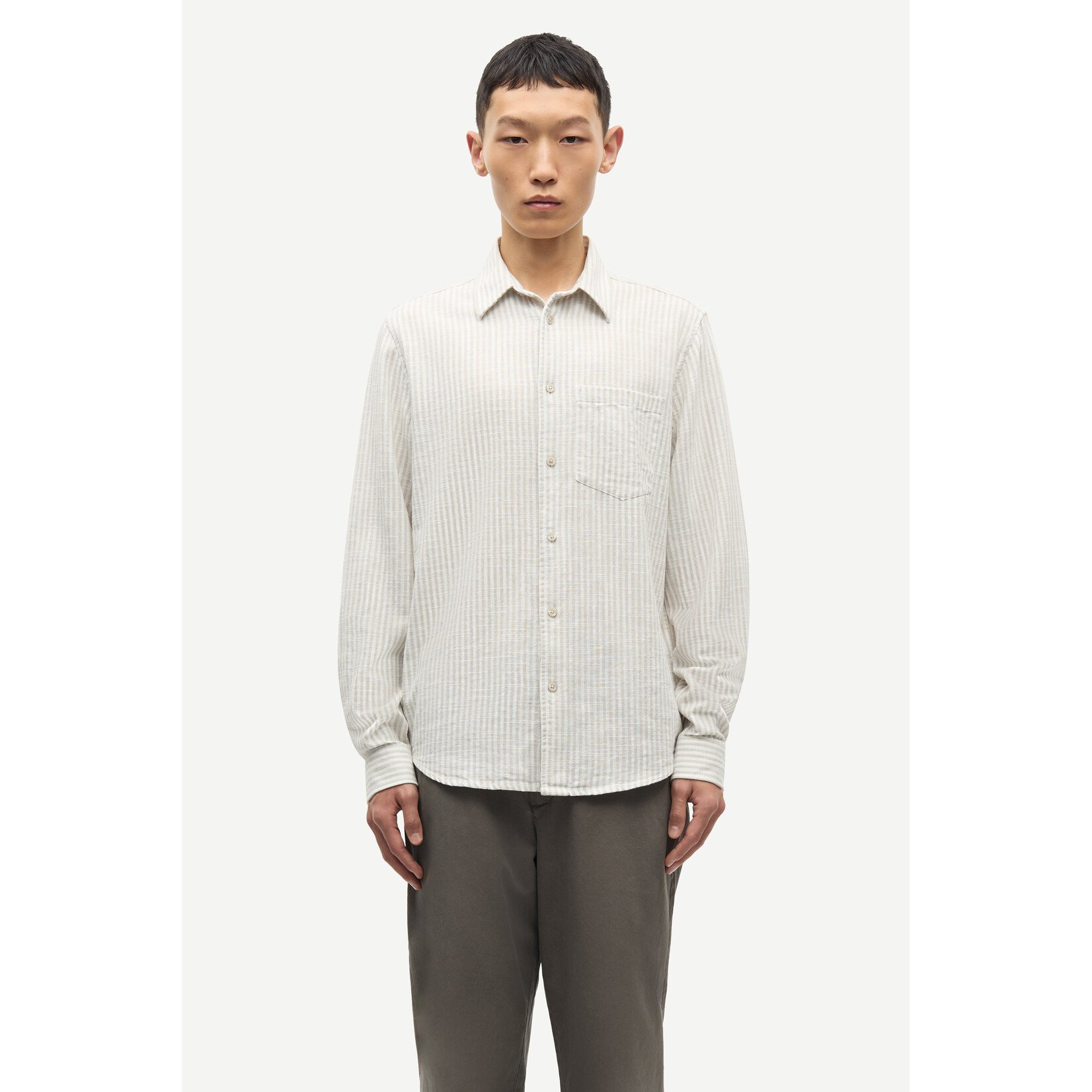 Samsoe & Samsoe Samsoe Samsoe Liam FP Shirt Grey ST.