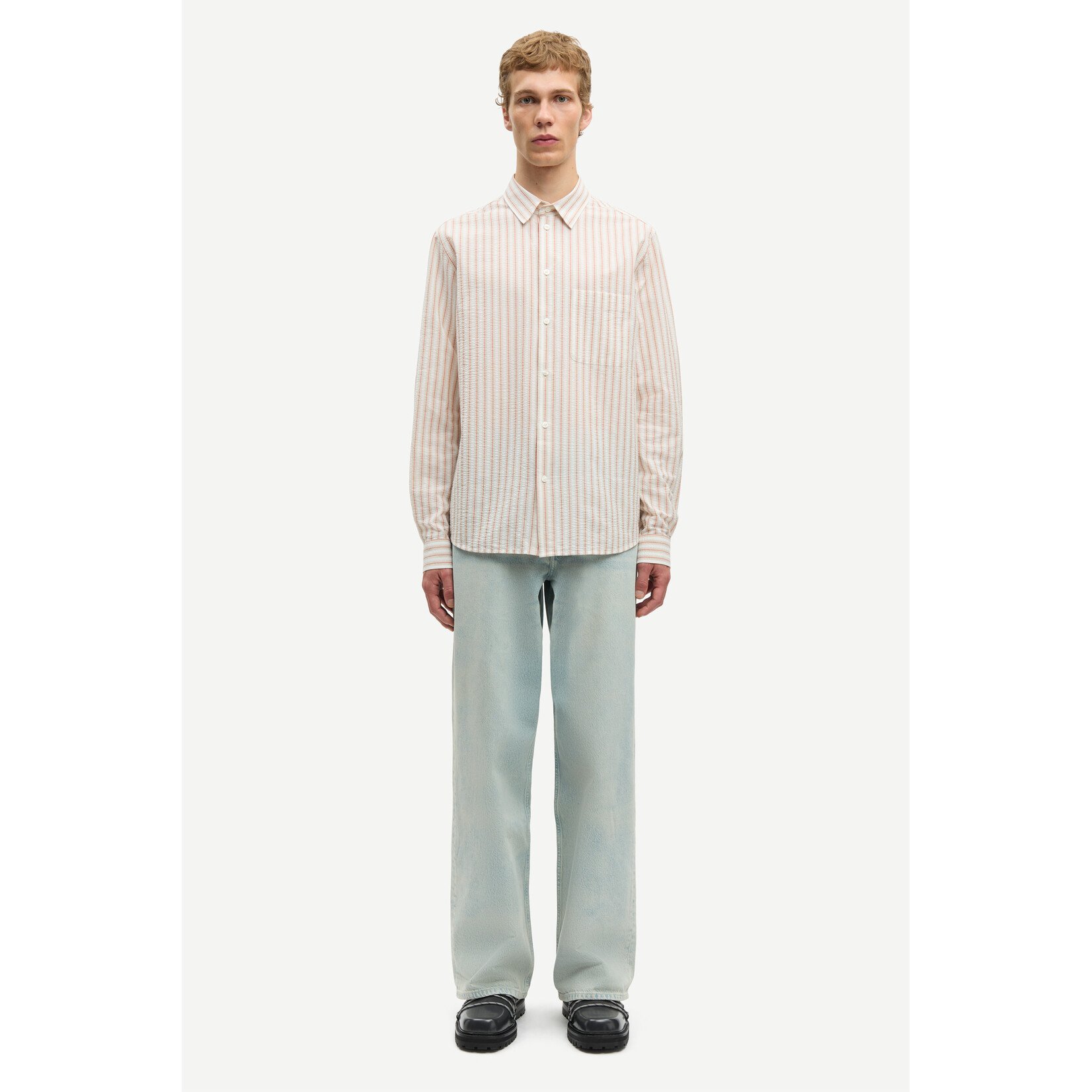 Samsoe & Samsoe Samsoe Samsoe Saryan J Shirt Aurora Red ST.