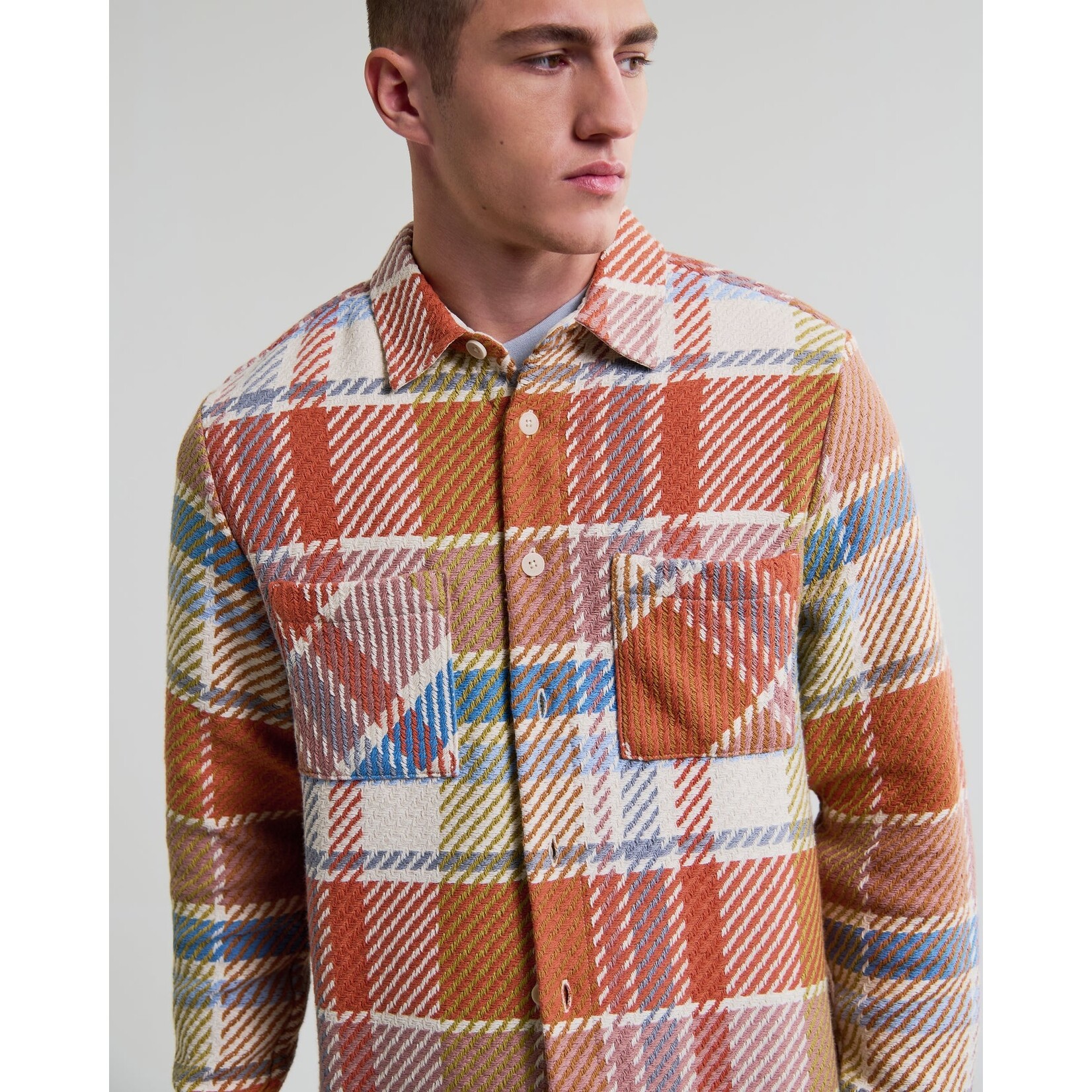 Wax London Wax London Whiting Overshirt Bude Check Pastel / Multi