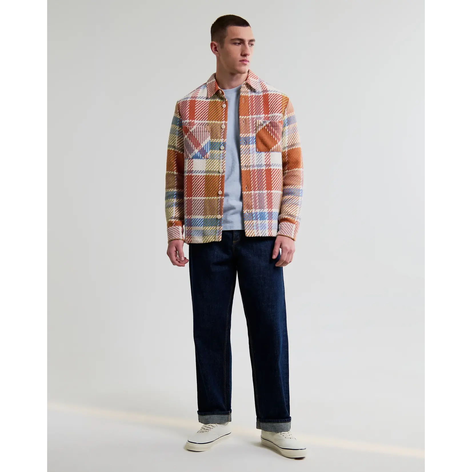 Wax London Wax London Whiting Overshirt Bude Check Pastel / Multi