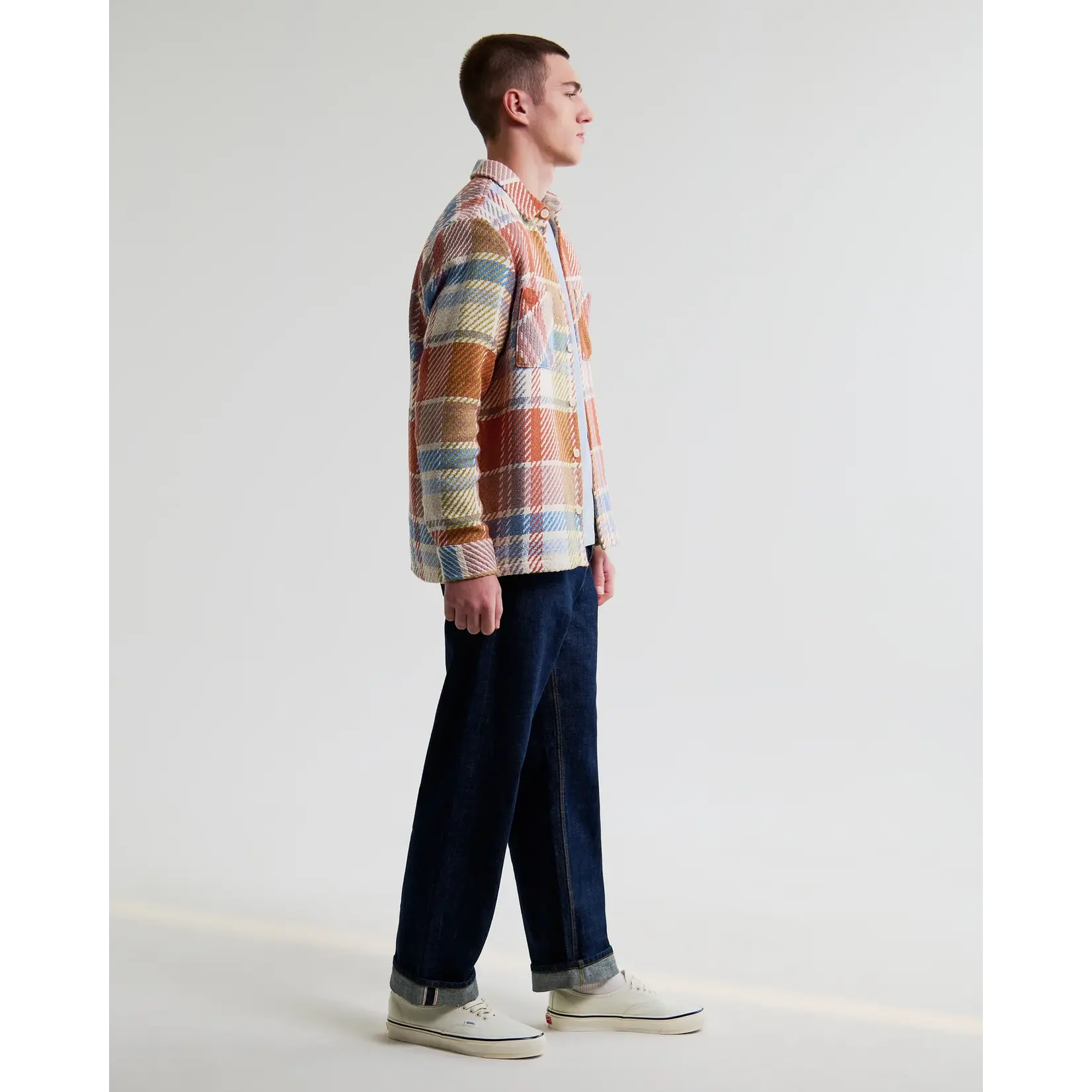 Wax London Wax London Whiting Overshirt Bude Check Pastel / Multi