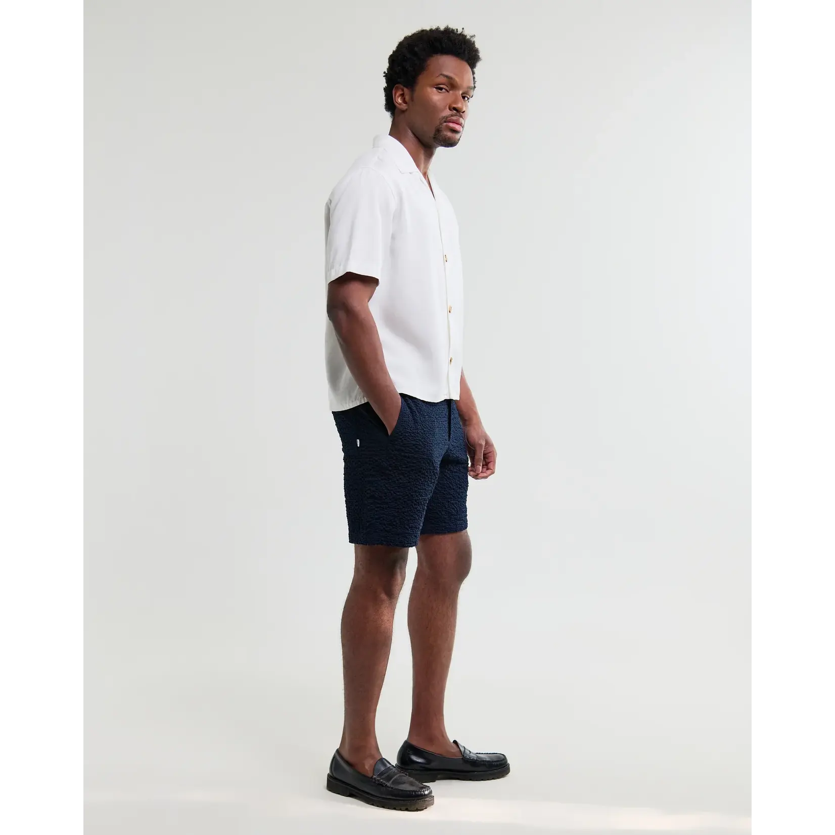 Wax London Wax London Curzon SS Shirt Drapey Tencel Twill Off White