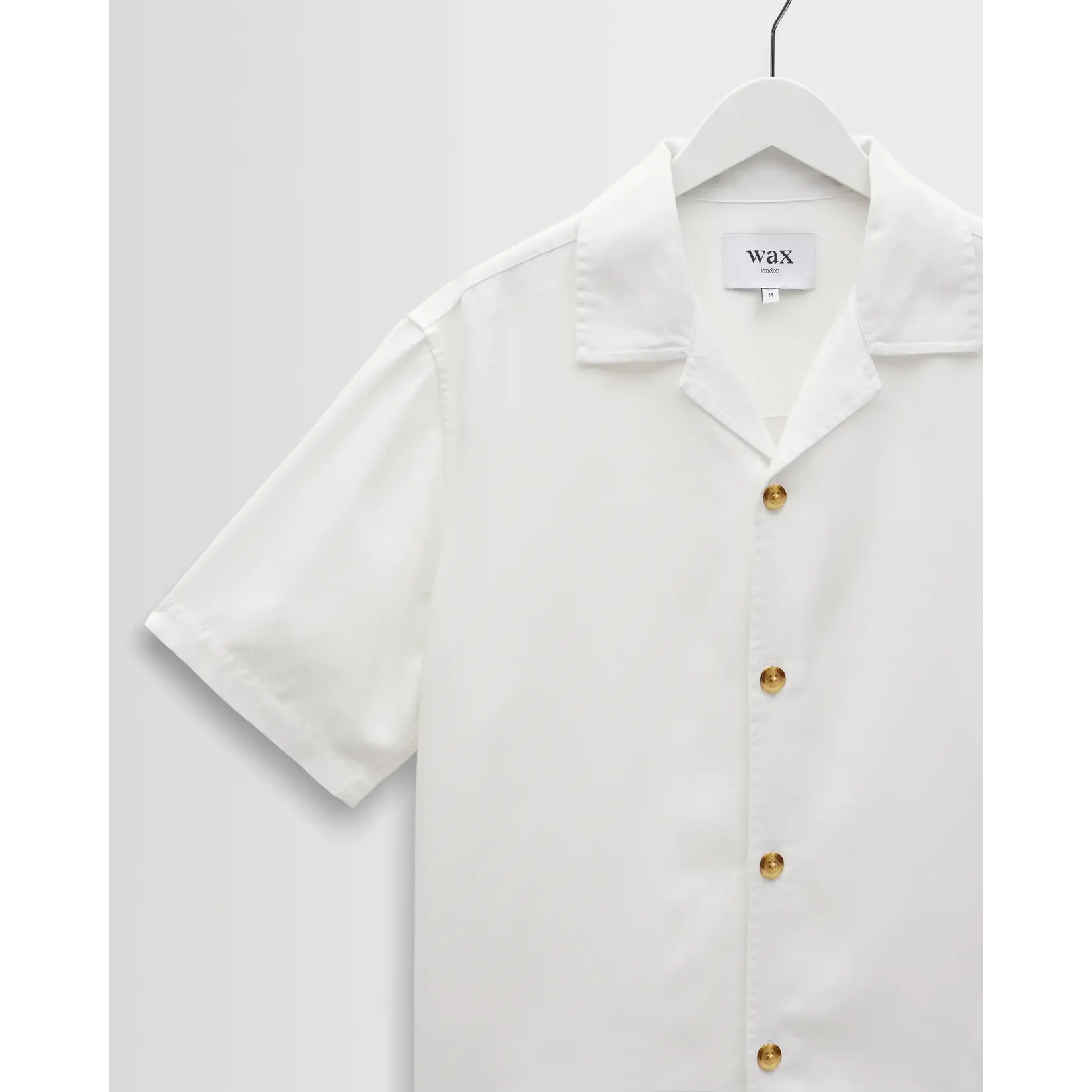 Wax London Wax London Curzon SS Shirt Drapey Tencel Twill Off White