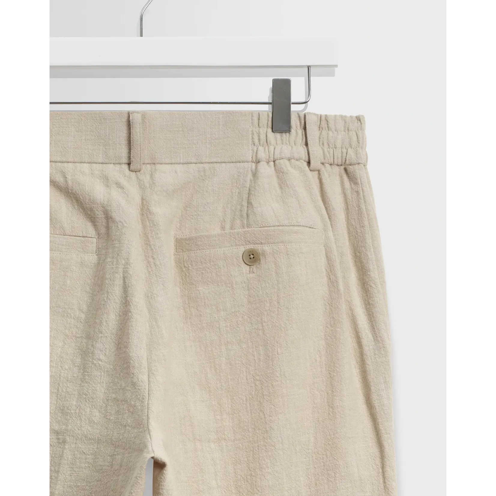 Wax London Wax London Bayhem Trouser Cotton Linen Naturel