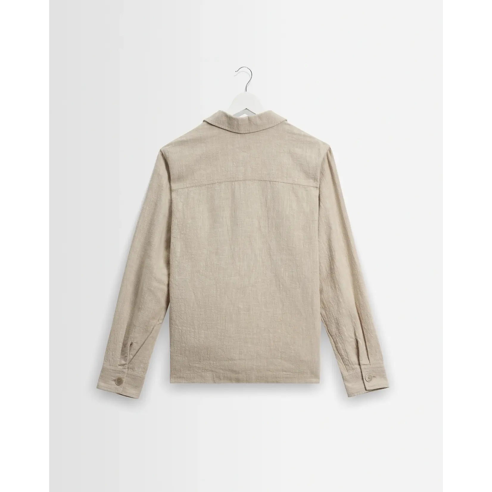 Wax London Wax London Aldred Overshirt Cotton Linen Naturel