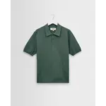 Wax London Wax London Naples SS Polo Retro Diamond Cotton Sea Green