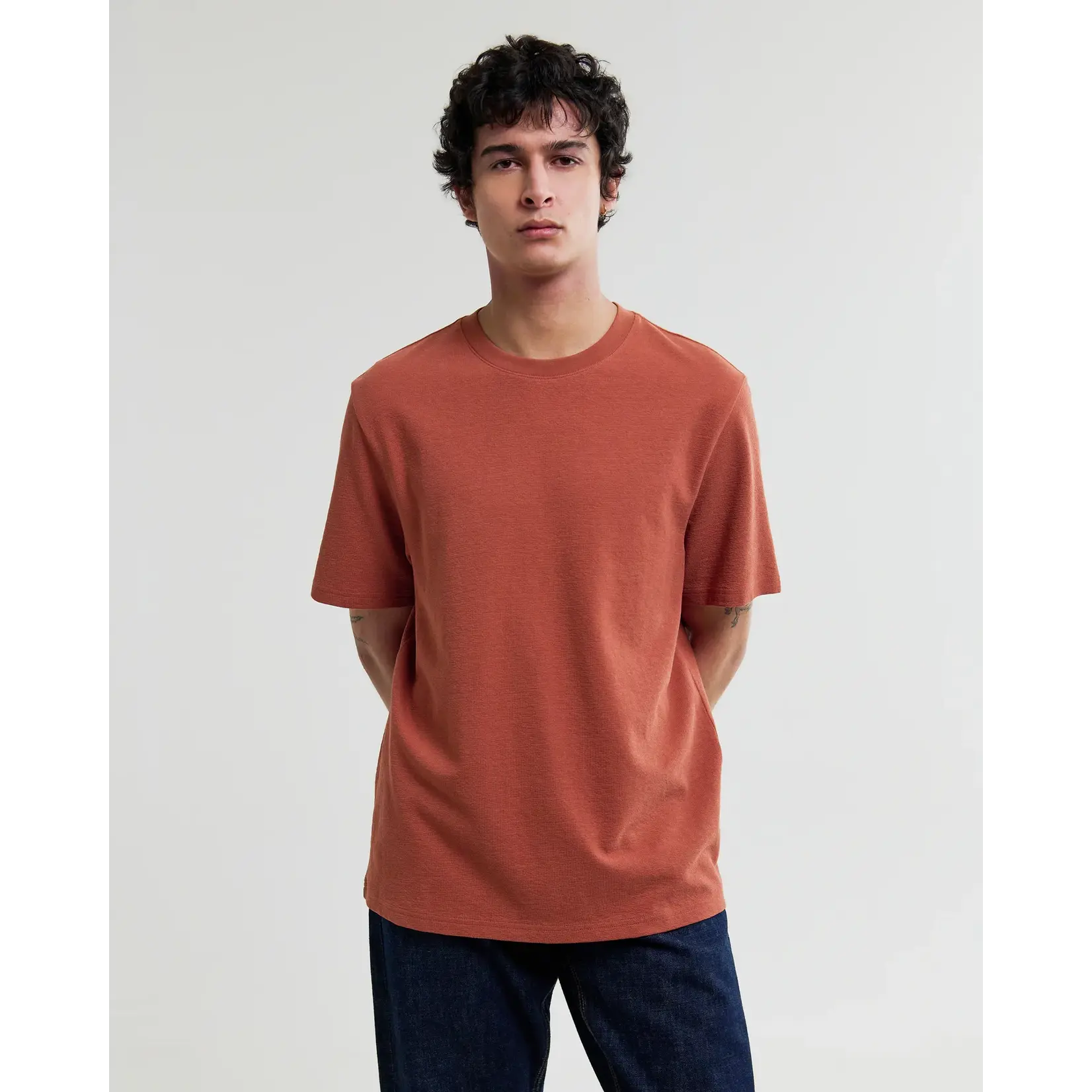 Wax London Wax London Dean SS Tee Jolt Rust