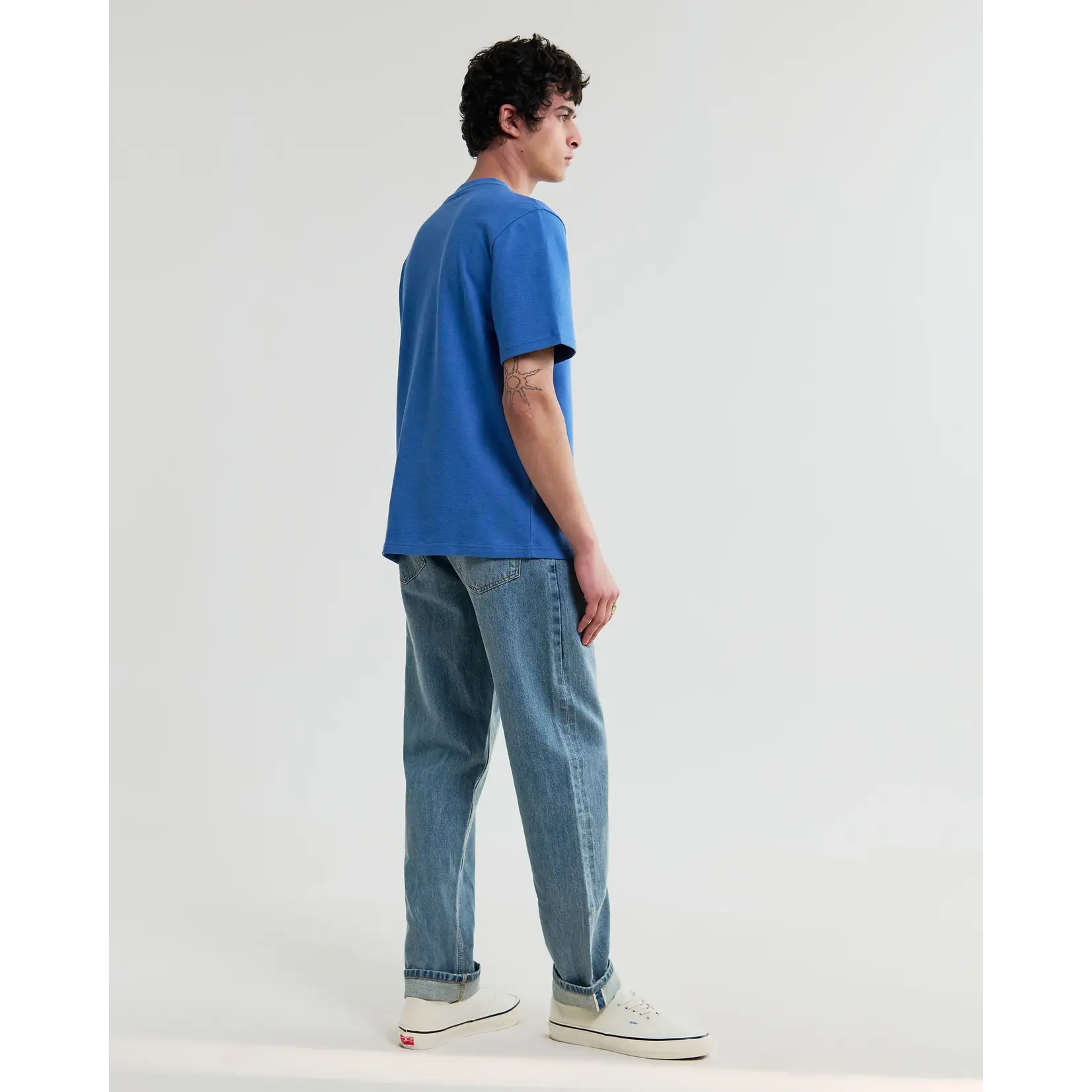 Wax London Wax London Dean SS Tee Jolt French Blue
