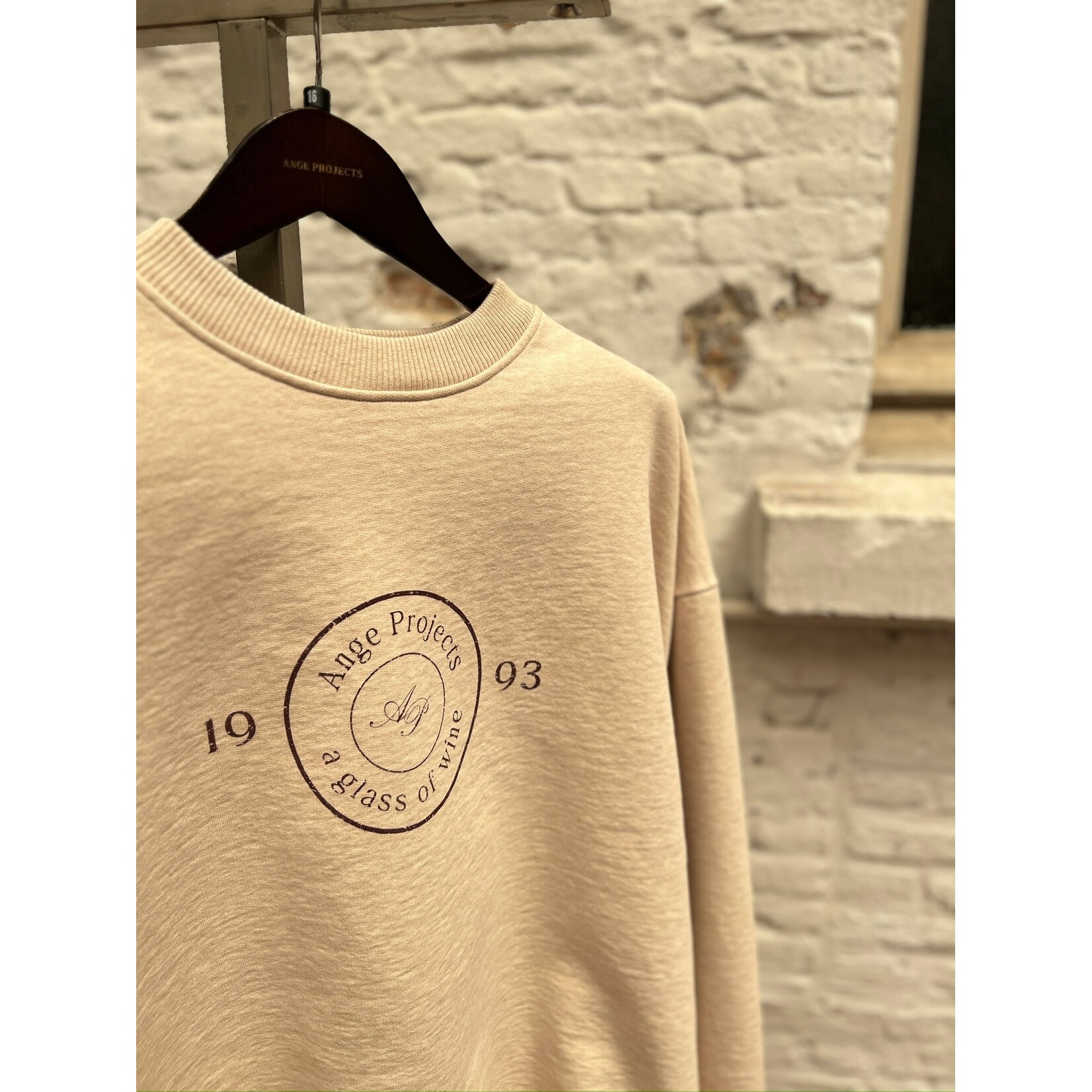 Ange Projects Ange Projects Gow Shield Adjustable Crewneck Oatmeal Melange