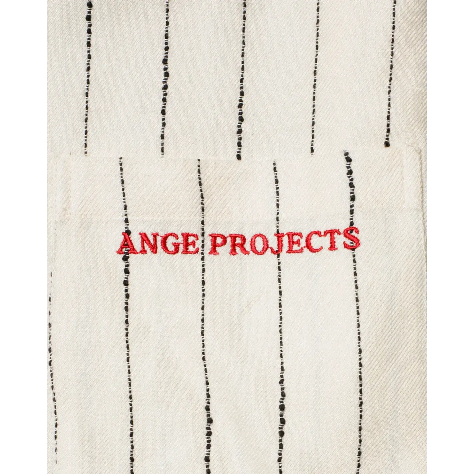 Ange Projects Ange Projects Striped Linen Bowling Shirt Ecru