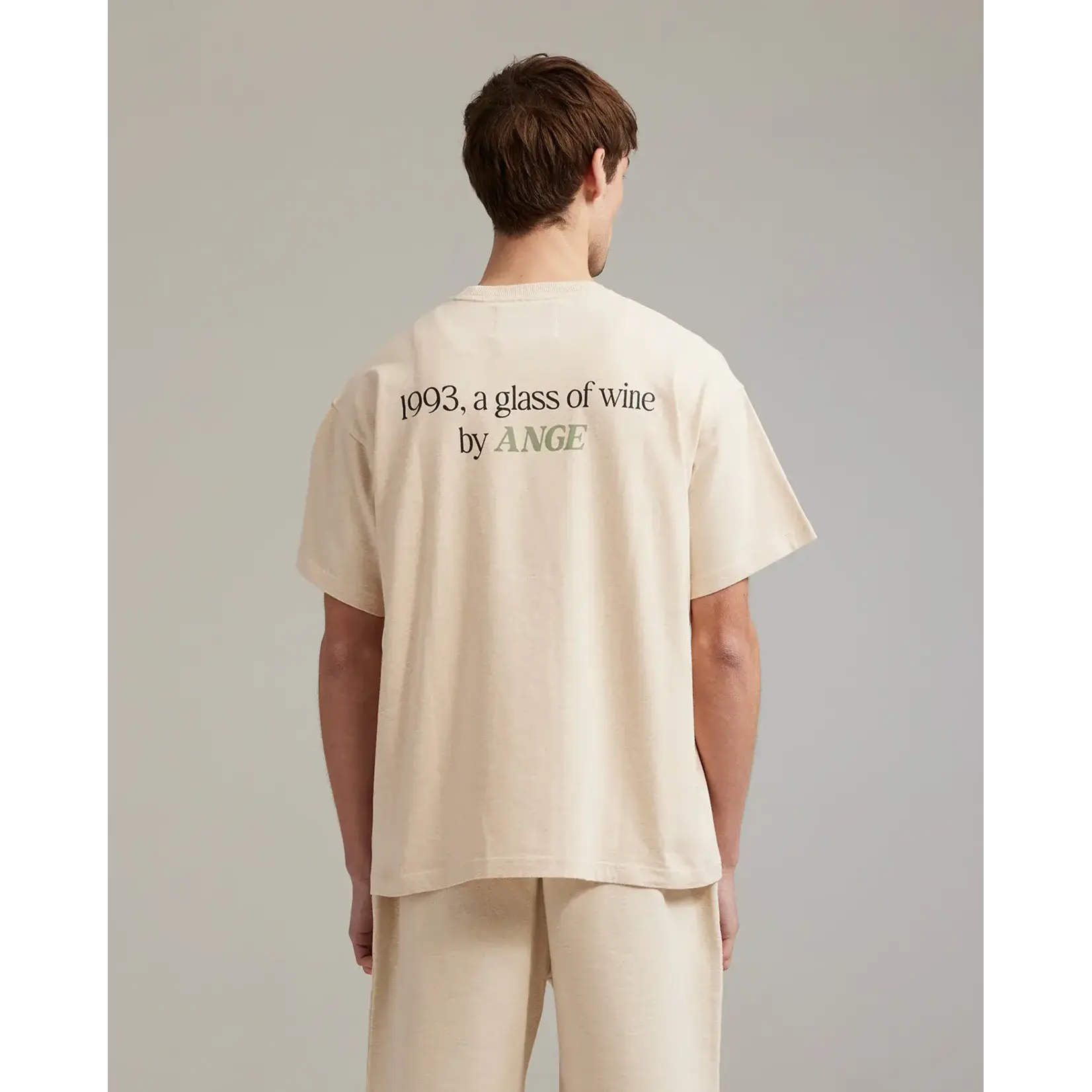 Ange Projects Ange Projects Gow Classic T-shirt Oatmeal Melange