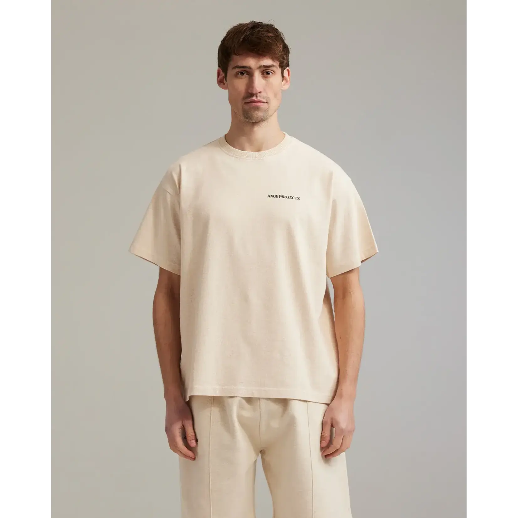 Ange Projects Ange Projects Gow Classic T-shirt Oatmeal Melange