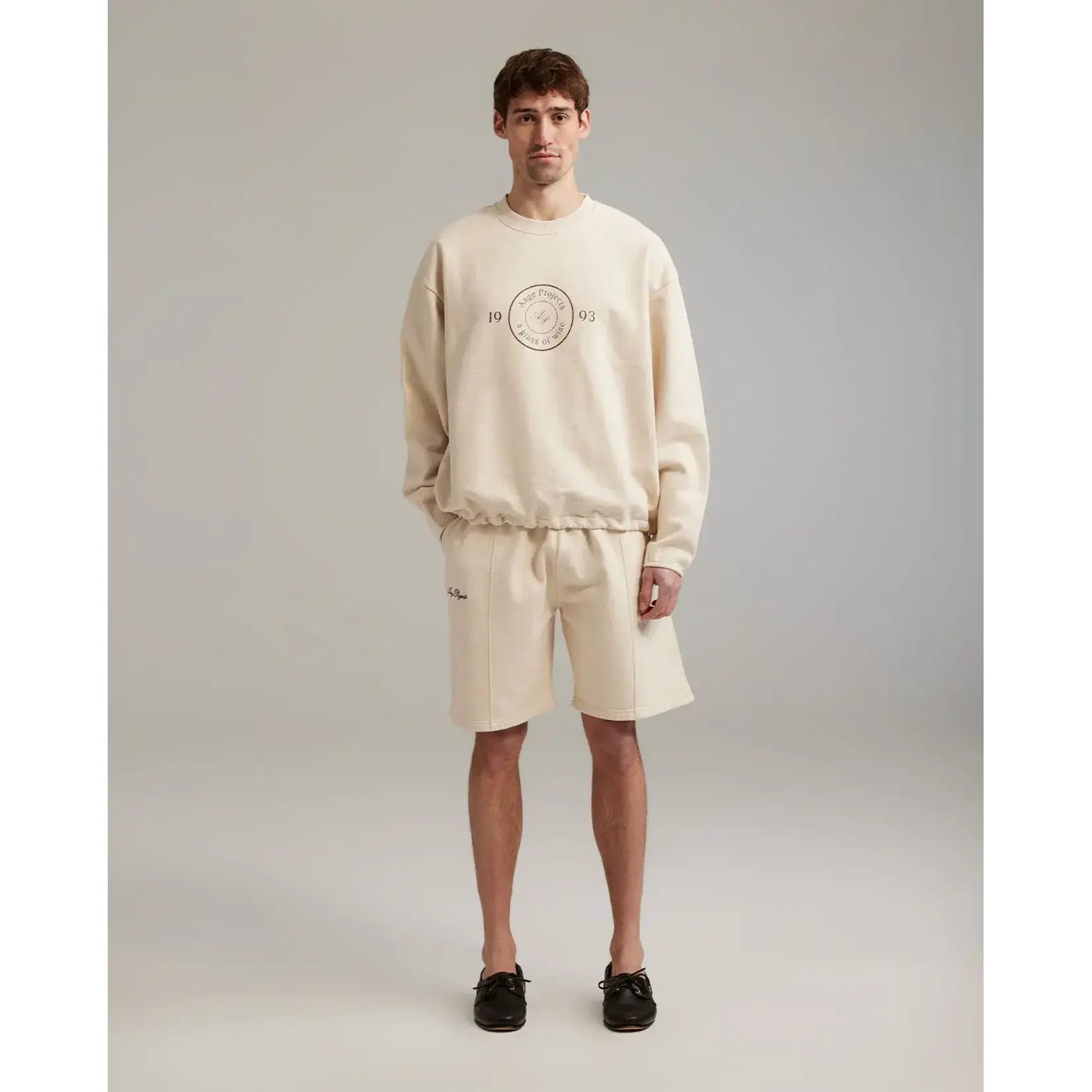 Ange Projects Ange Projects Gow Shield Adjustable Crewneck Oatmeal Melange